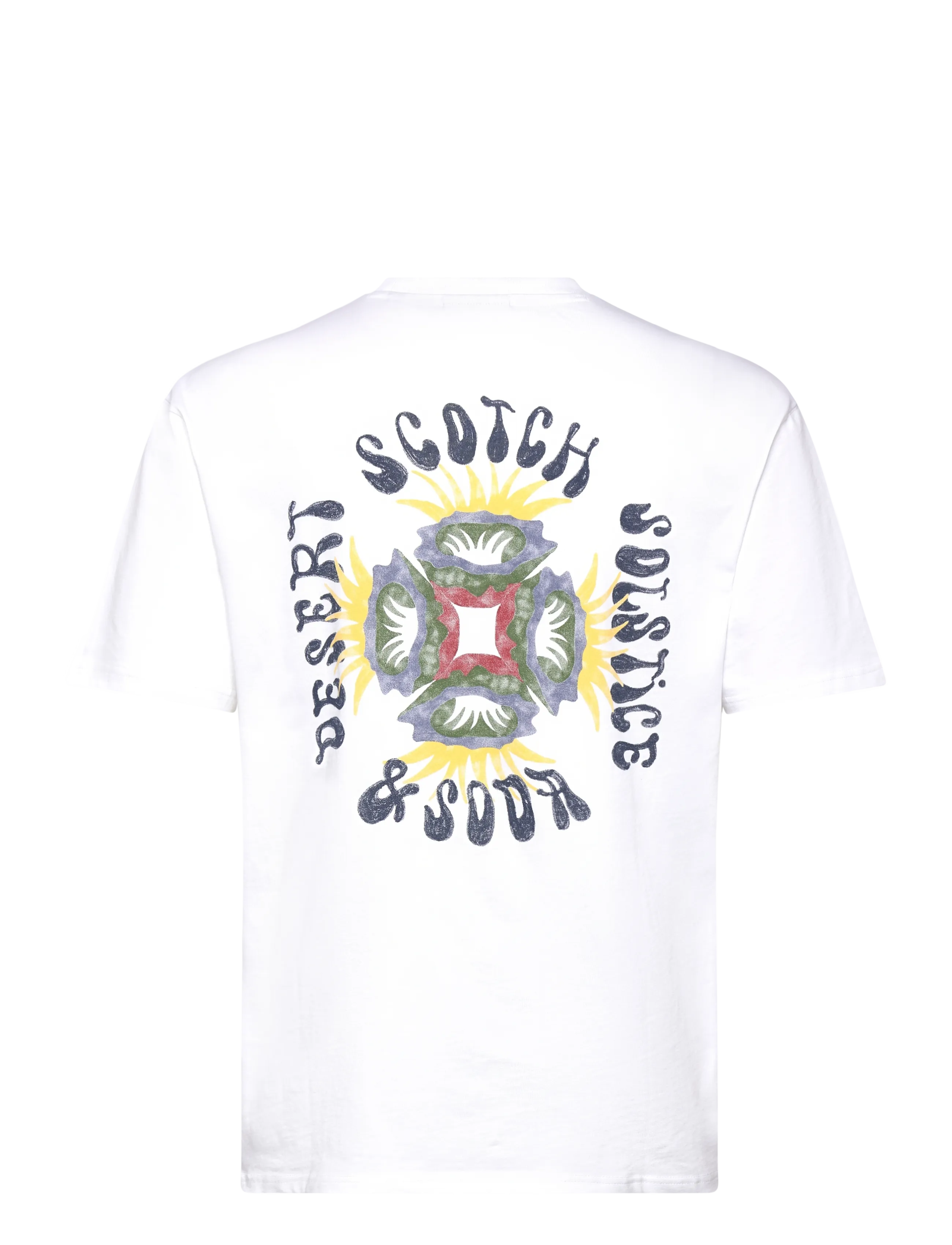 Scotch & Soda - Front And Back Artwork Relaxedfit Tshirt - lyhythihaiset - bright white - 2