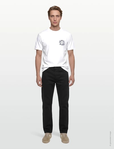 Scotch & Soda Front And Back Artwork Relaxedfit Tshirt - Short-sleeved t-shirts - BRIGHT WHITE / white