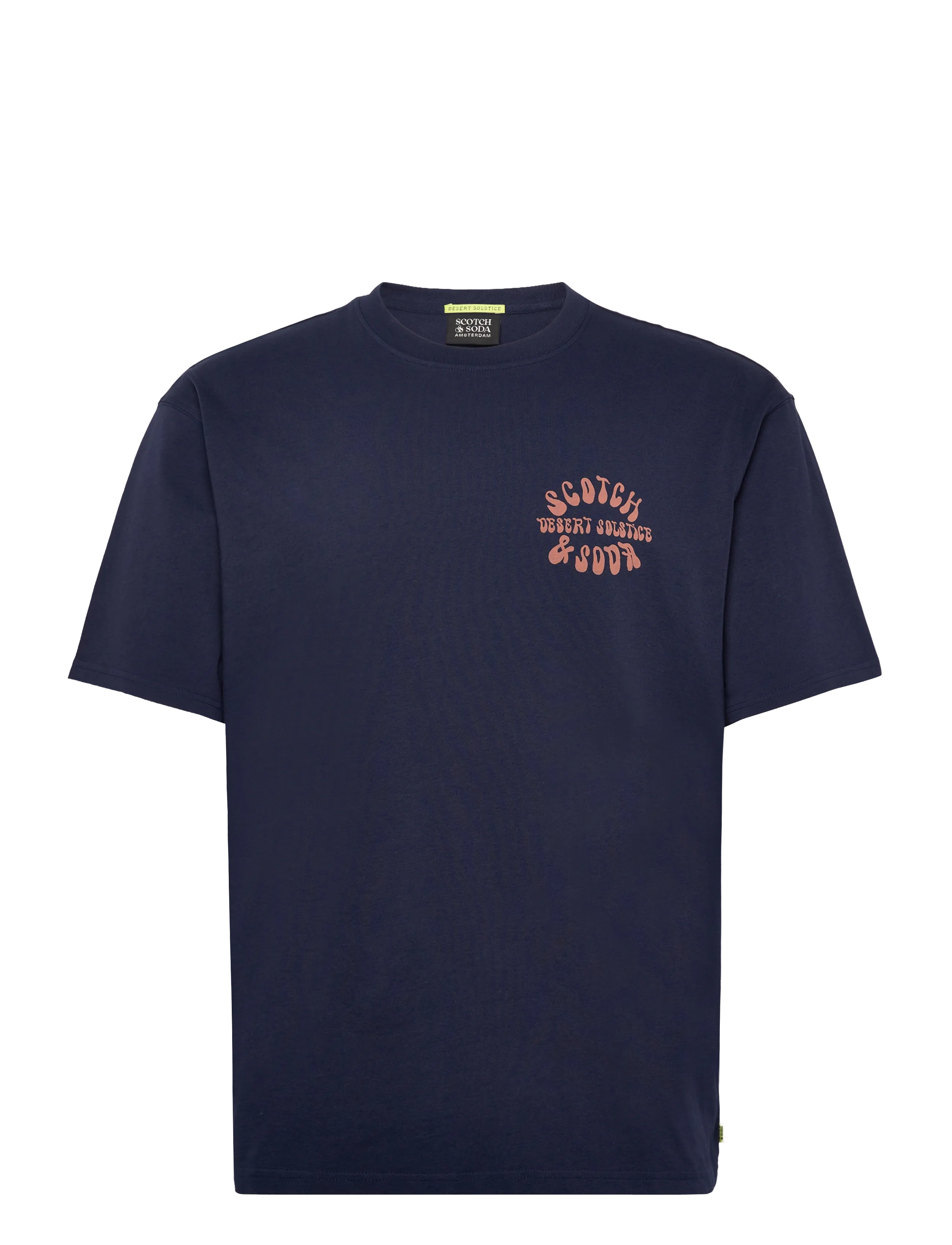 Scotch & Soda Front And Back Artwork Relaxedfit Tshirt - Scotch & Soda - PAGEANT BLUE / navy