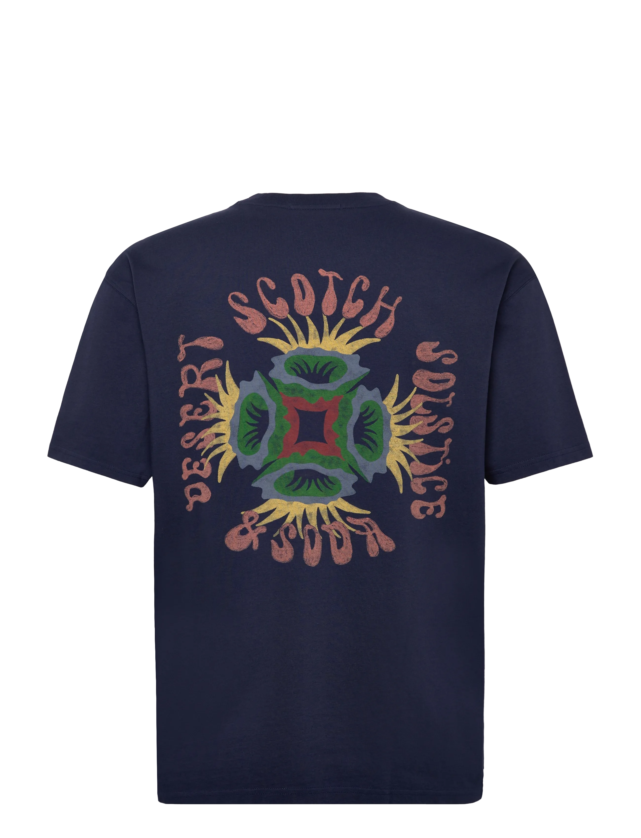Scotch & Soda - Front And Back Artwork Relaxedfit Tshirt - short-sleeved t-shirts - pageant blue - 2