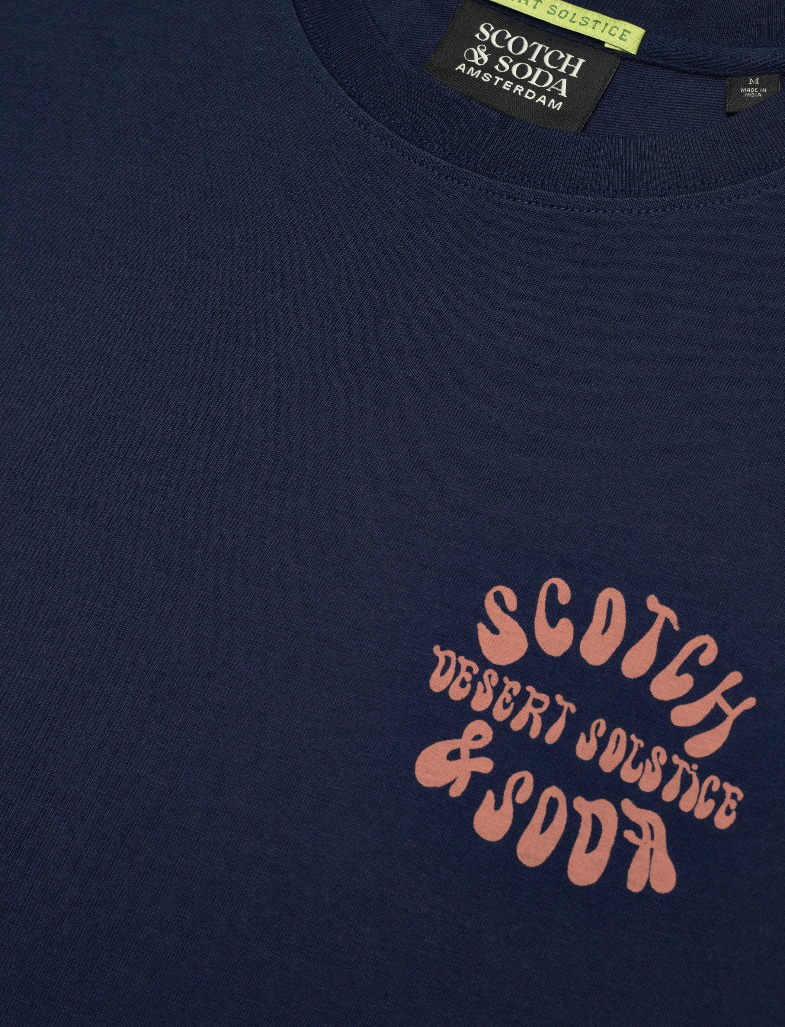 Scotch & Soda - Front And Back Artwork Relaxedfit Tshirt - short-sleeved t-shirts - pageant blue - 5