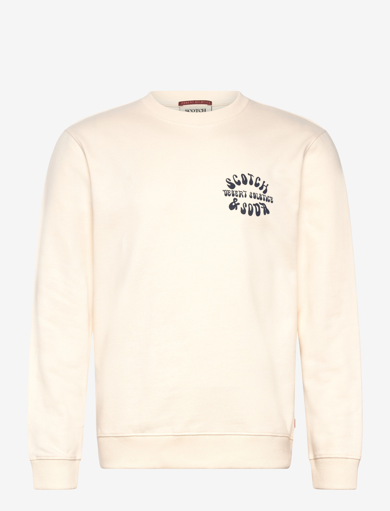 Scotch & Soda - Front And Back Artwork Regularfit Sweatshirt - sweatshirts - eggnog - 0