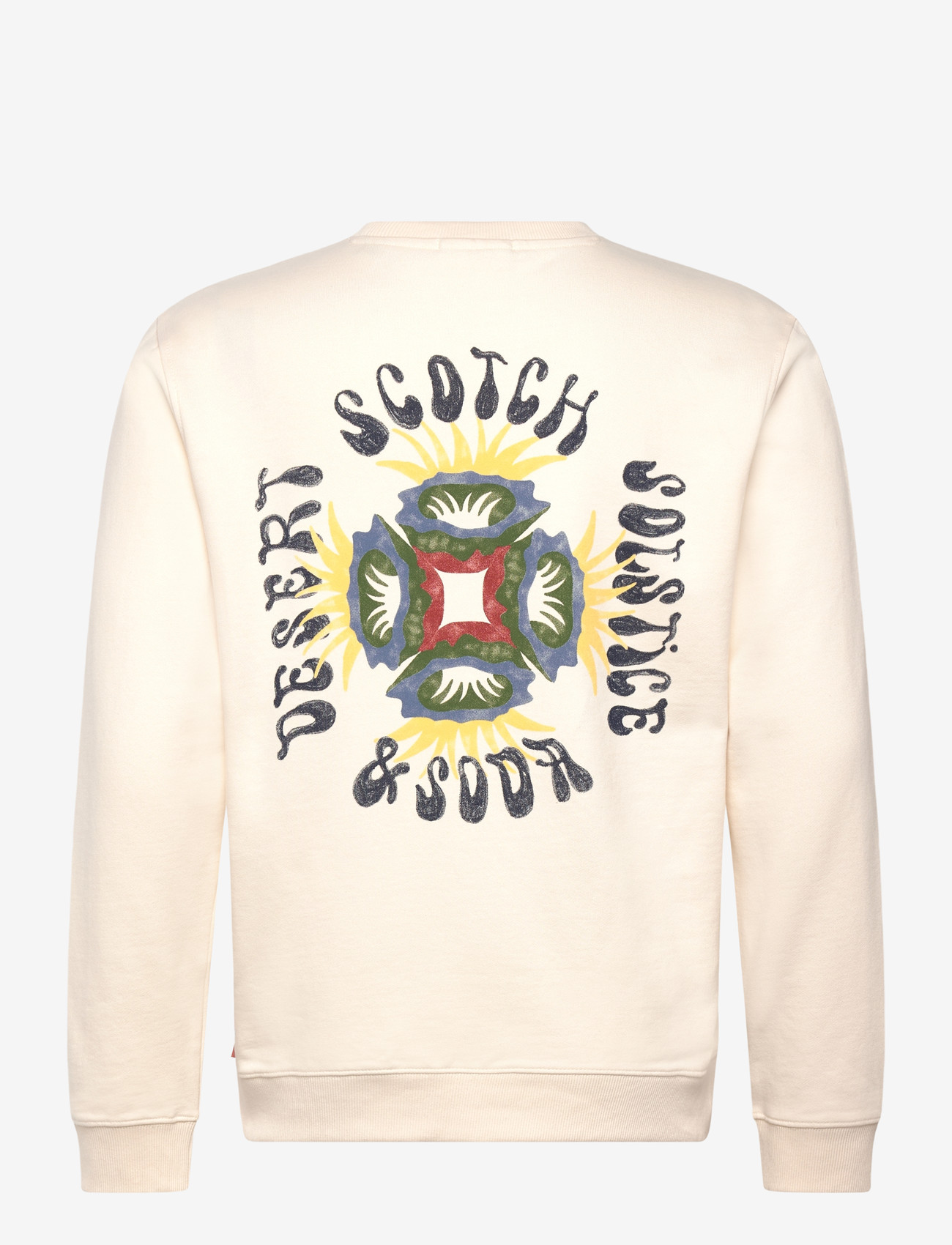 Scotch & Soda - Front And Back Artwork Regularfit Sweatshirt - sweatshirts - eggnog - 1
