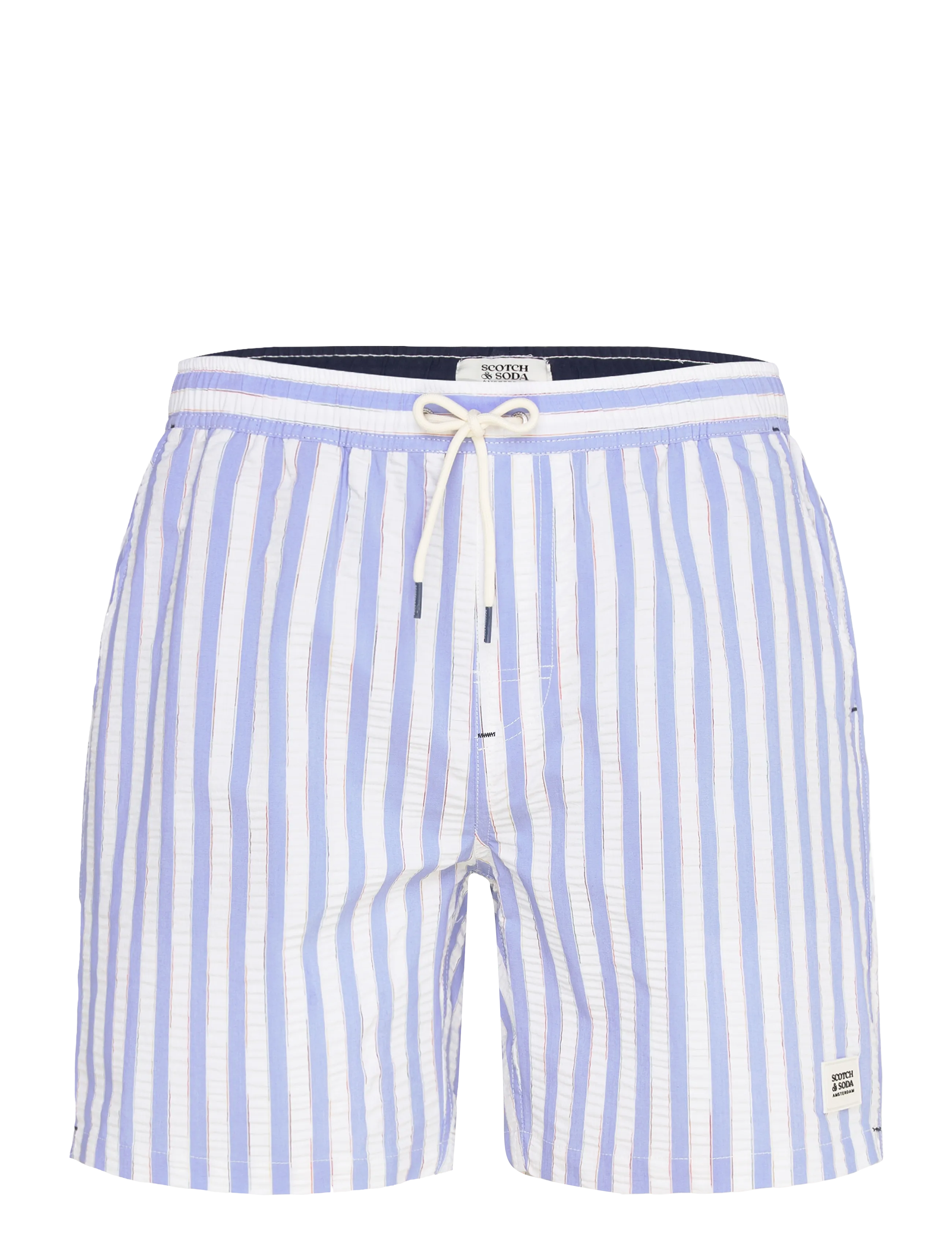 Scotch & Soda Striped Midlength Swim Shorts - Badehose - CLASSIC STRIPE INFINITY / blue