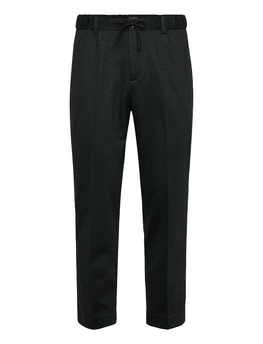 Scotch & Soda - Finch Yarndyed Jersey Regular Taperedfit Jogger - vabaajapüksid - meteorite micro pattern - 1