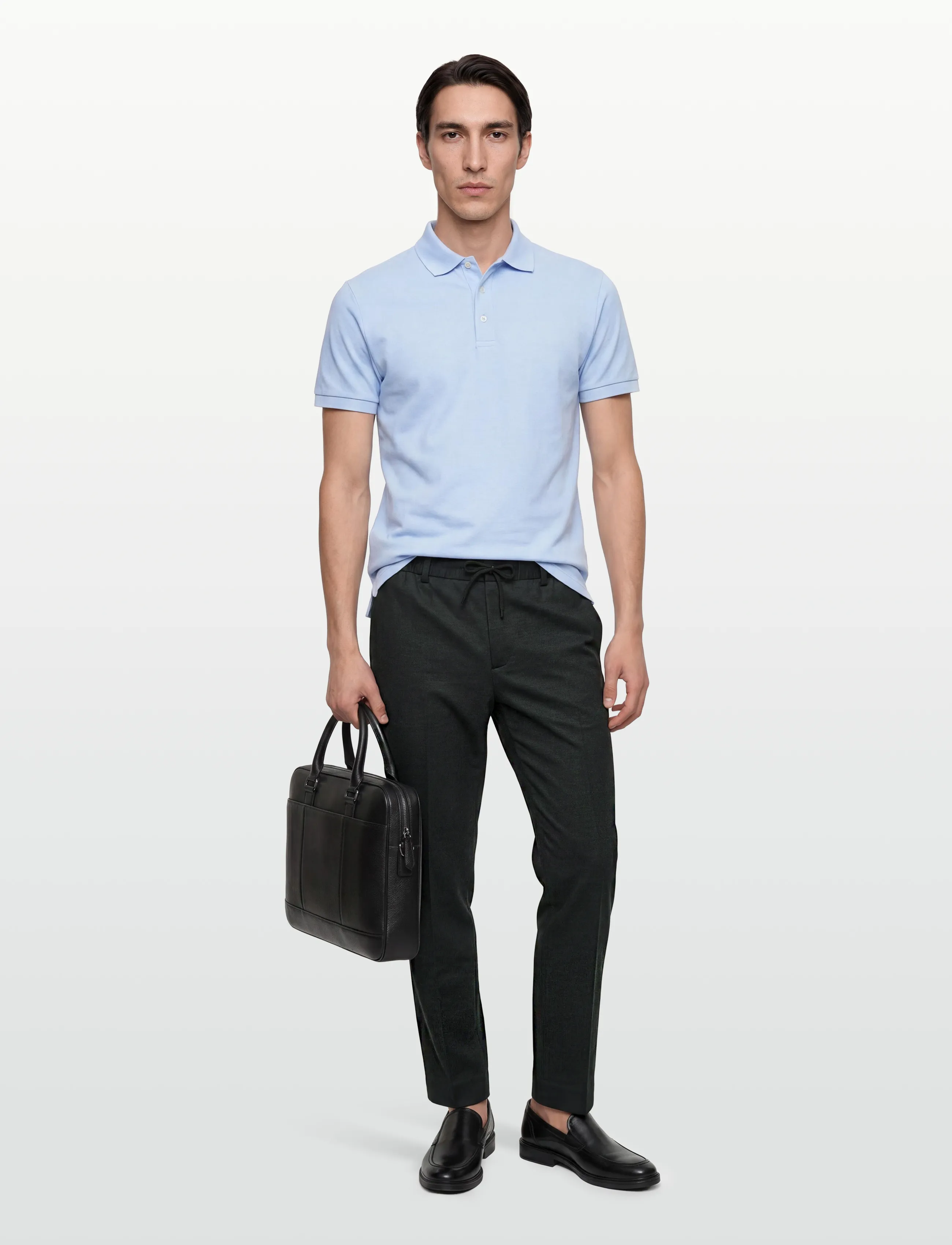 Scotch & Soda Finch Yarndyed Jersey Regular Taperedfit Jogger - Casual byxor - METEORITE MICRO PATTERN / grey