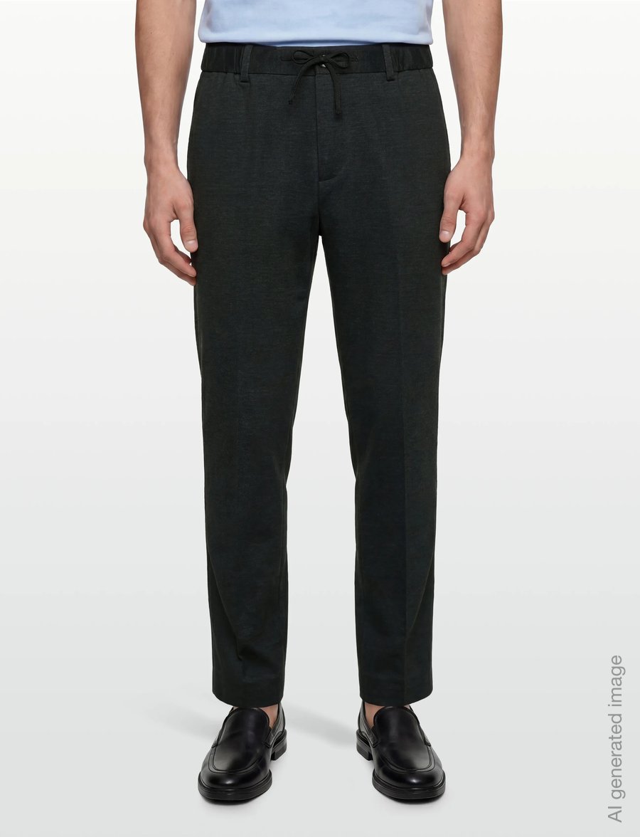Scotch & Soda - Finch Yarndyed Jersey Regular Taperedfit Jogger - vabaajapüksid - meteorite micro pattern - 3