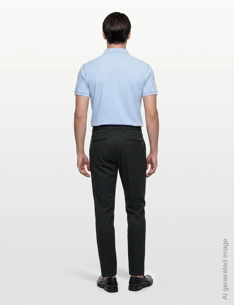 Scotch & Soda - Finch Yarndyed Jersey Regular Taperedfit Jogger - vabaajapüksid - meteorite micro pattern - 4