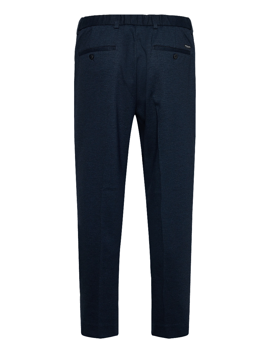 Scotch & Soda - Finch Yarndyed Jersey Regular Taperedfit Jogger - vabaajapüksid - pageant blue micro pattern - 2