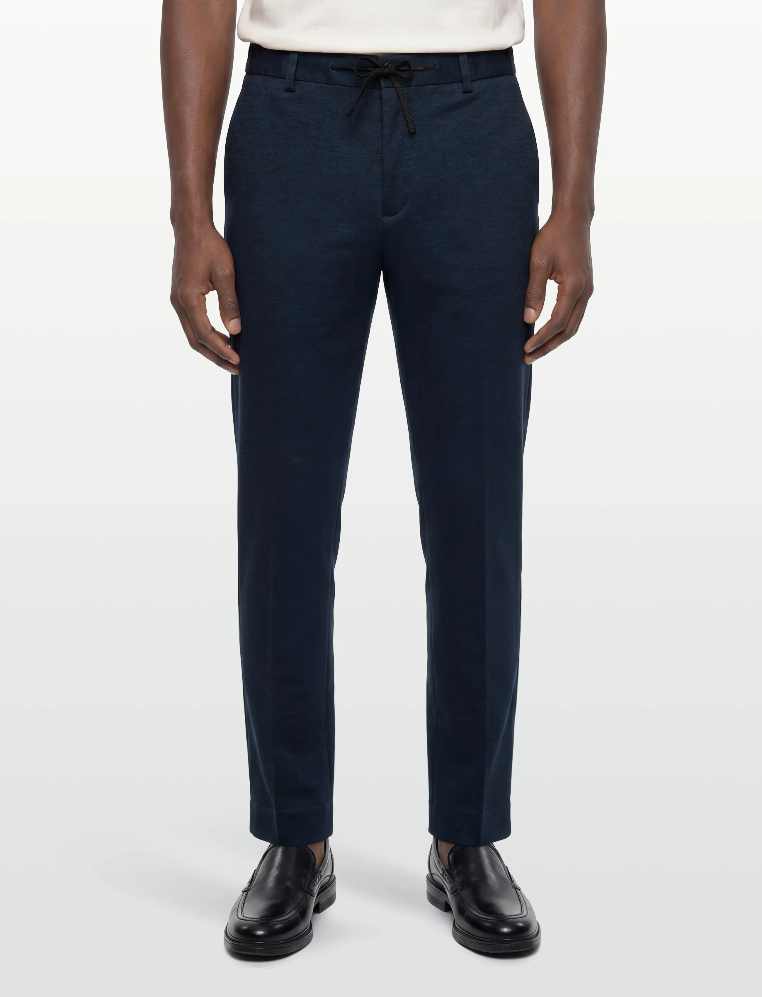 Scotch & Soda - Finch Yarndyed Jersey Regular Taperedfit Jogger - pantalons décontractés - pageant blue micro pattern - 3
