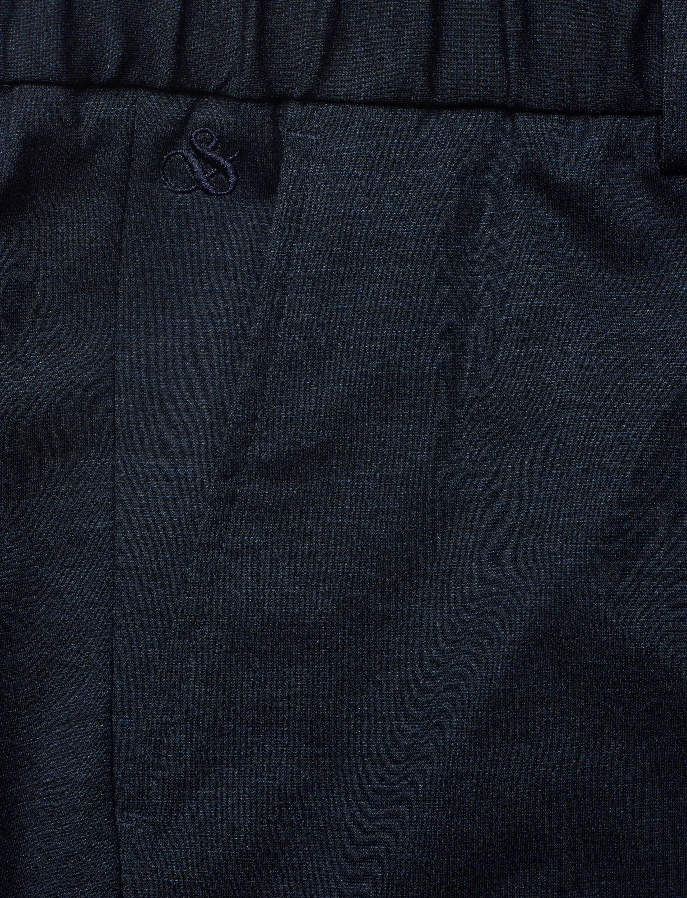 Scotch & Soda - Finch Yarndyed Jersey Regular Taperedfit Jogger - pantalons décontractés - pageant blue micro pattern - 5