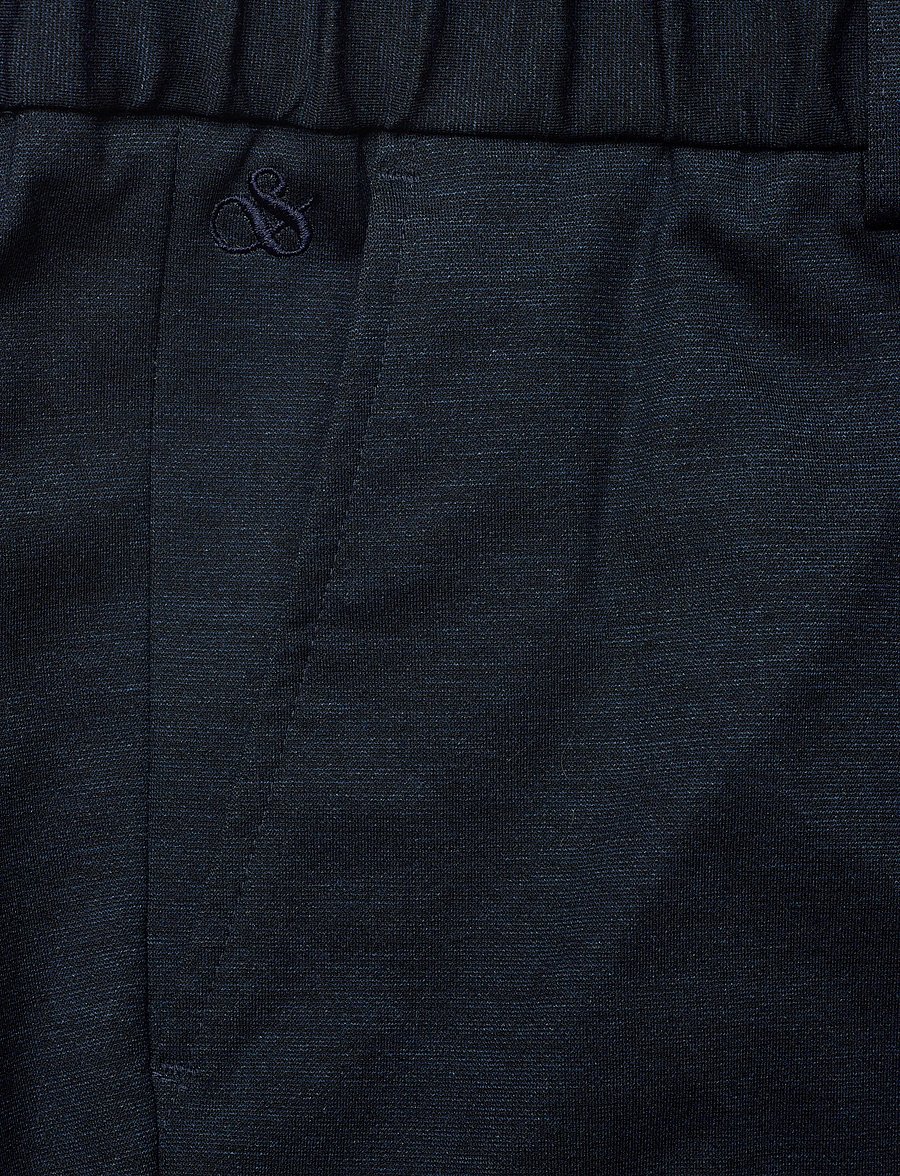 Scotch & Soda - Finch Yarndyed Jersey Regular Taperedfit Jogger - vabaajapüksid - pageant blue micro pattern - 5