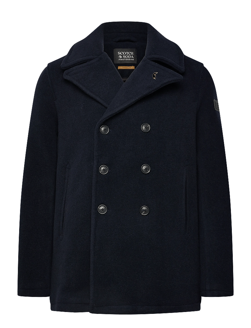 Scotch & Soda - Wool Blend Peacoat - anoraker - night - 0