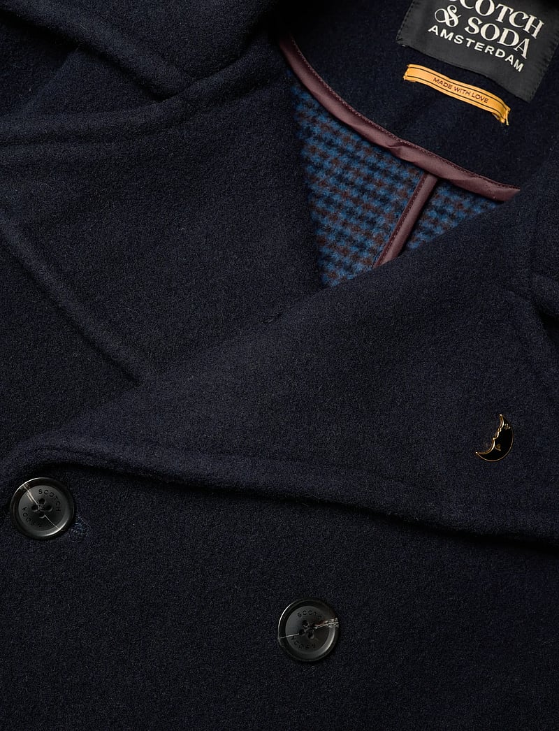 Scotch & Soda - Wool Blend Peacoat - anoraker - night - 2