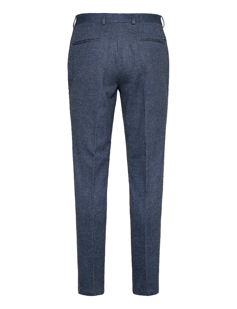 Scotch & Soda - STUART - MELANGE-JERSEY REGULAR SLIM CHINO - linnebyxor - sky captain melange - 1