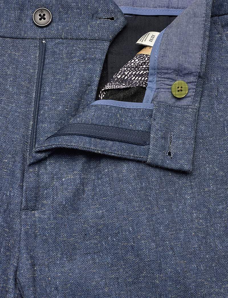 Scotch & Soda - STUART - MELANGE-JERSEY REGULAR SLIM CHINO - linnebyxor - sky captain melange - 3