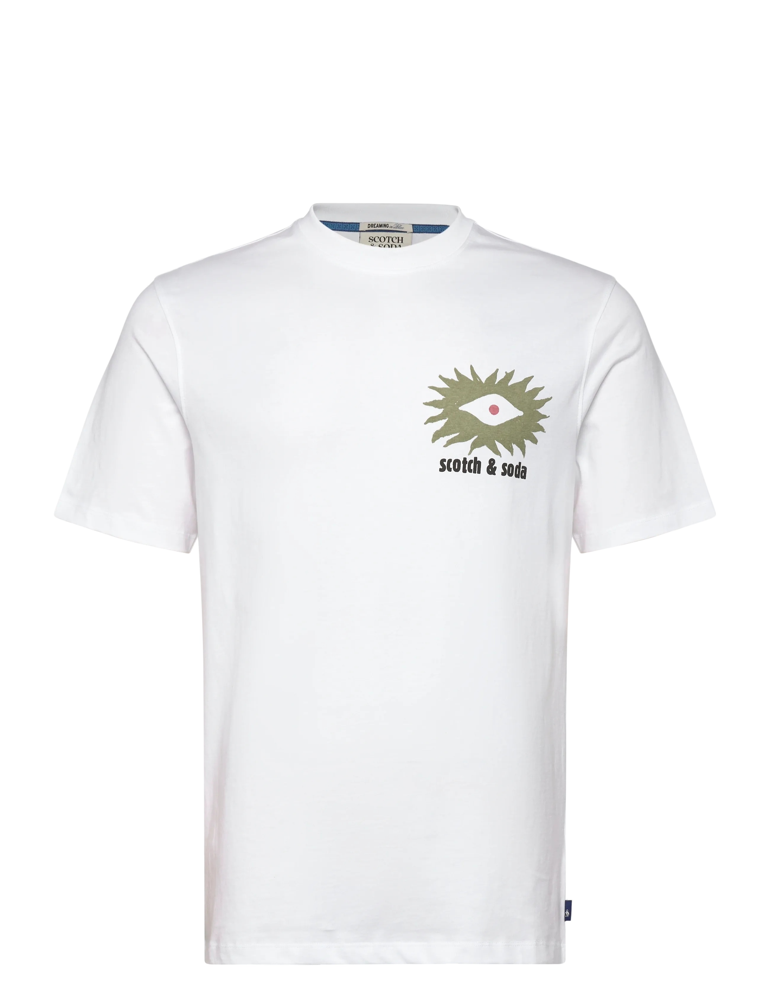 SCOTCH & SODA Front Und Back Artwork Relaxed-Fit T-Shirt Weiß - M - Herren