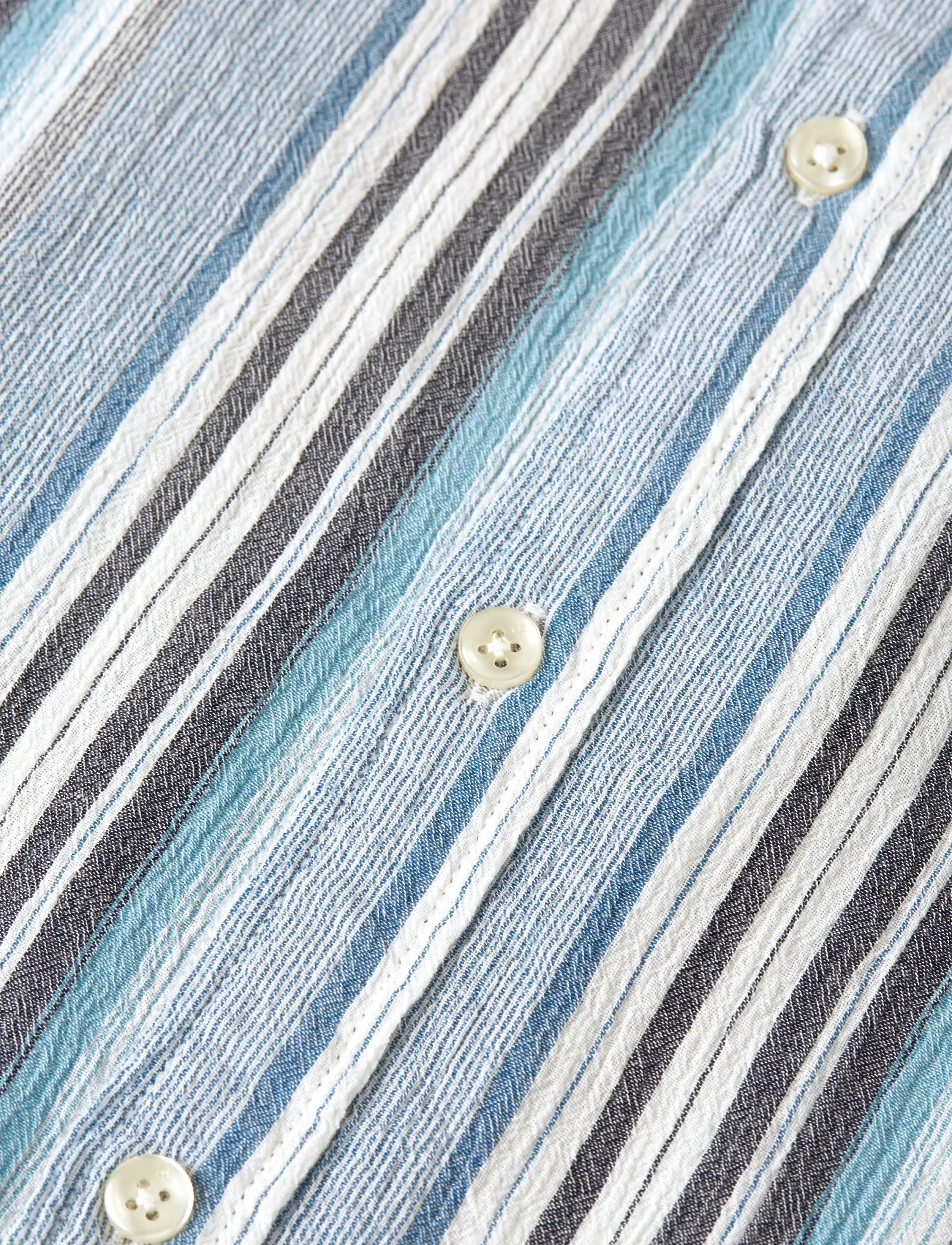Scotch & Soda - Textured stripe regular-fit shirt - ensign blue stripe - 2