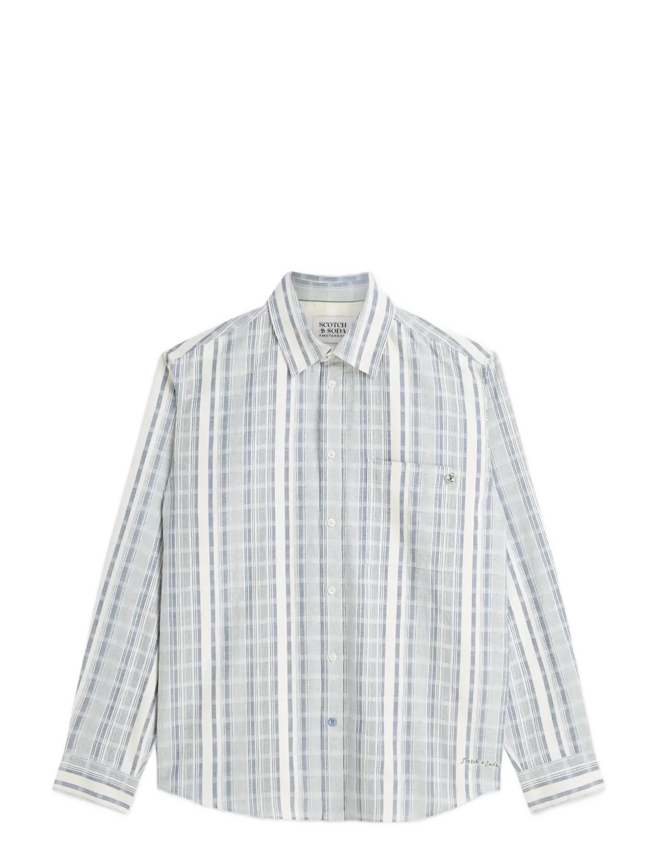 SCOTCH & SODA Gestreift Relaxed-Fit Hemden Blau - M - Herren