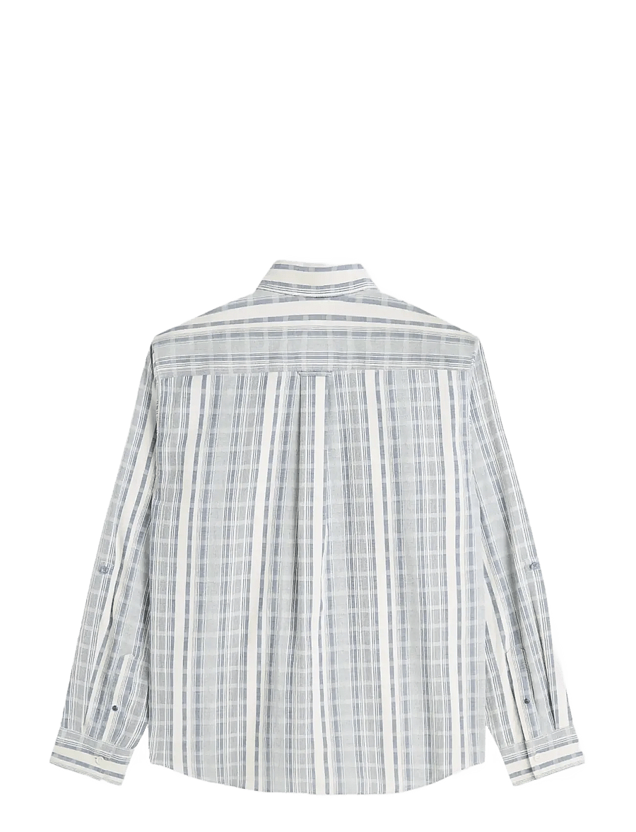 Scotch & Soda - Striped relaxed-fit shirts - ensign blue stripe - 1