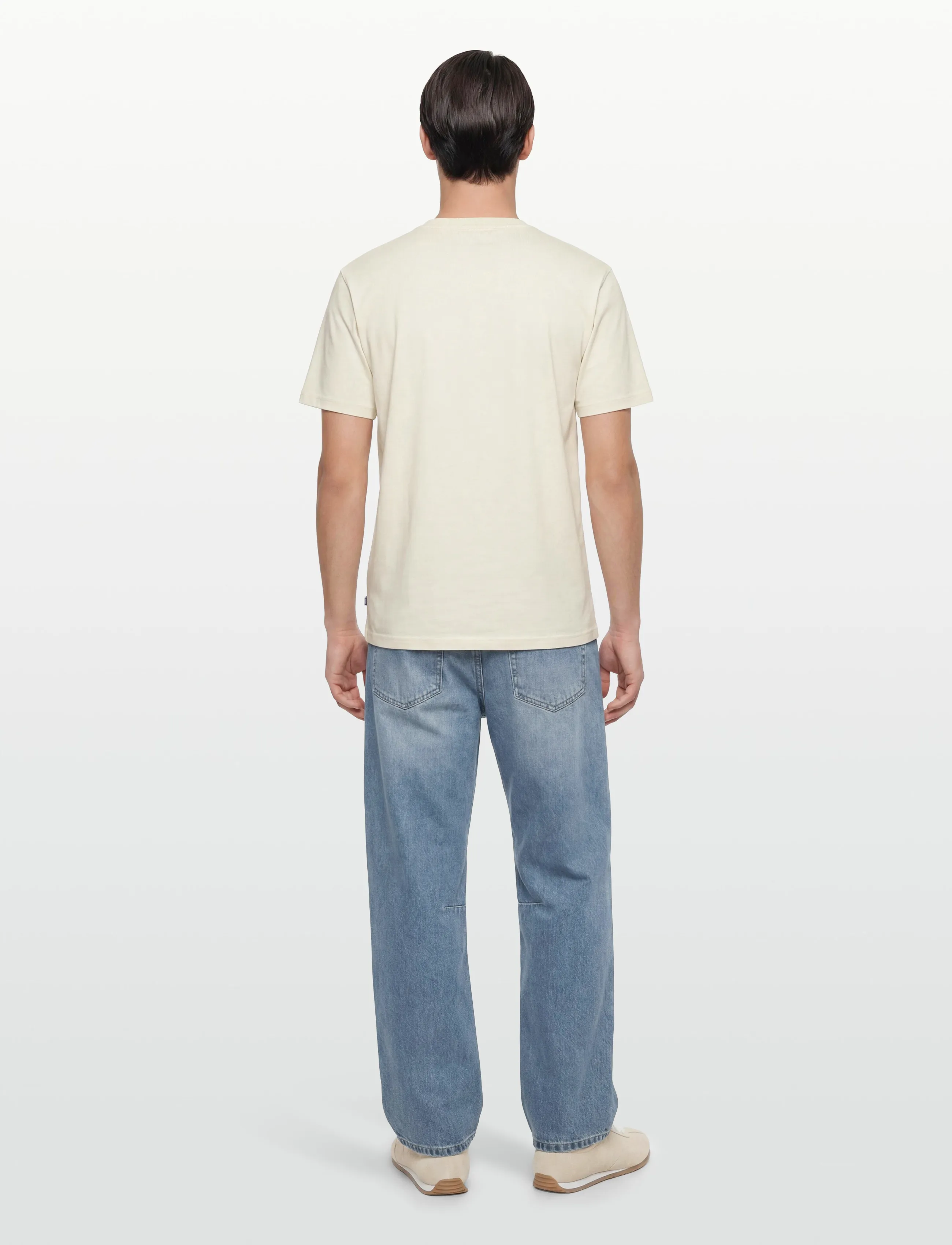 Scotch & Soda - Left chest artwork regular-fit T-shirt - kurzärmelig - eggnog - 4