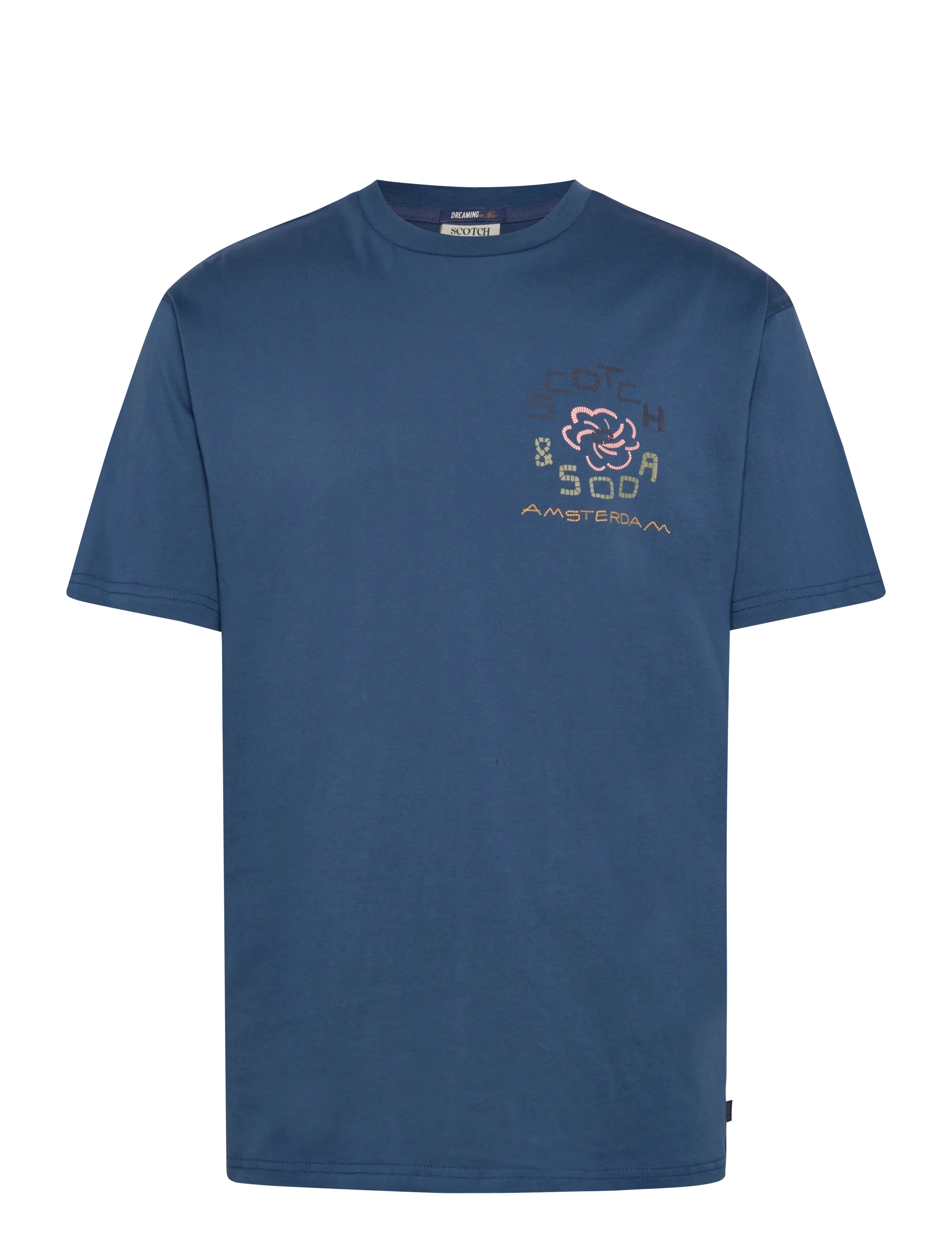 SCOTCH & SODA Front Und Back Artwork Relaxed-Fit T-Shirt Navy - XL - Herren