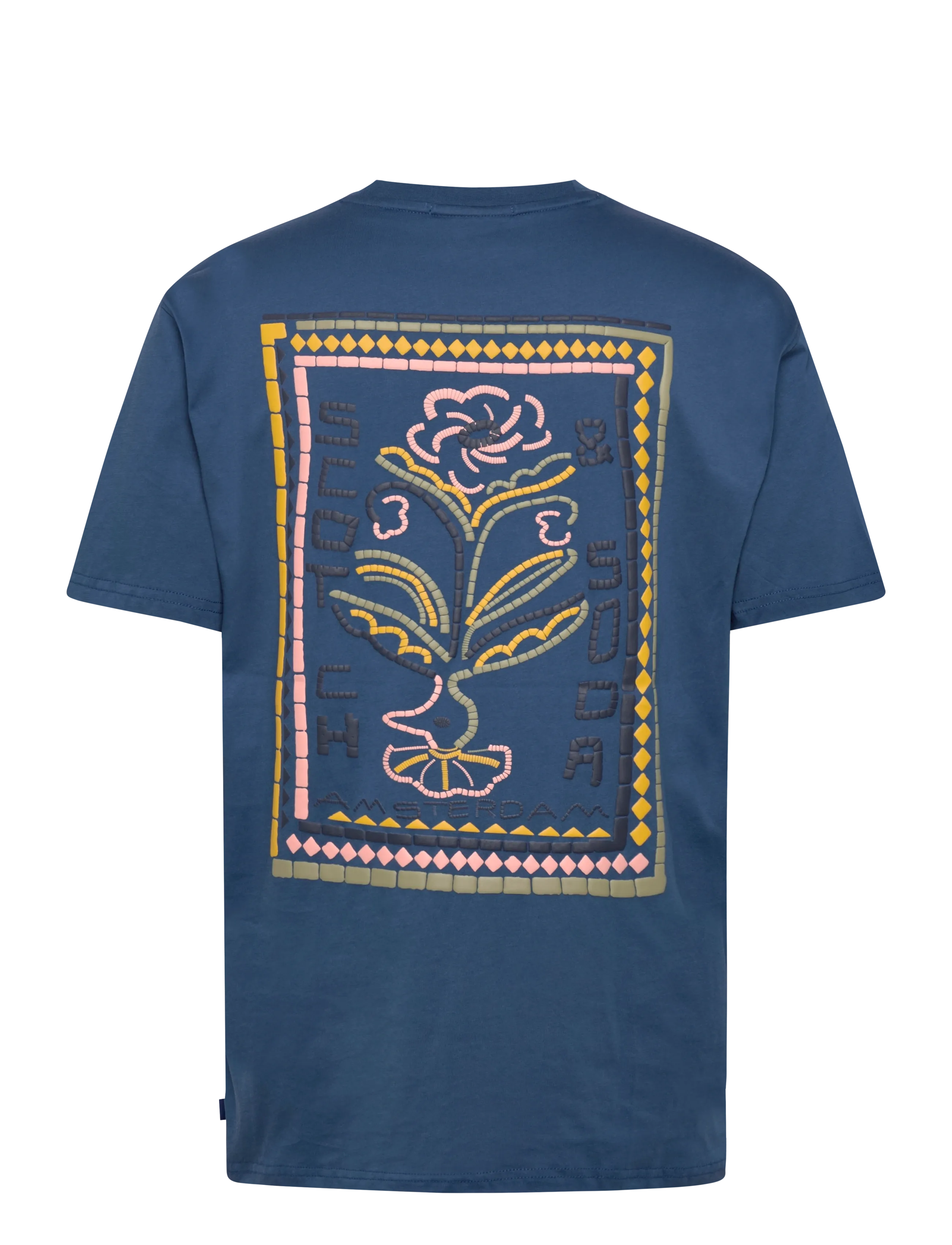 Scotch & Soda - Front and back artwork relaxed-fit T-shirt - kurzärmelig - ensign blue - 1