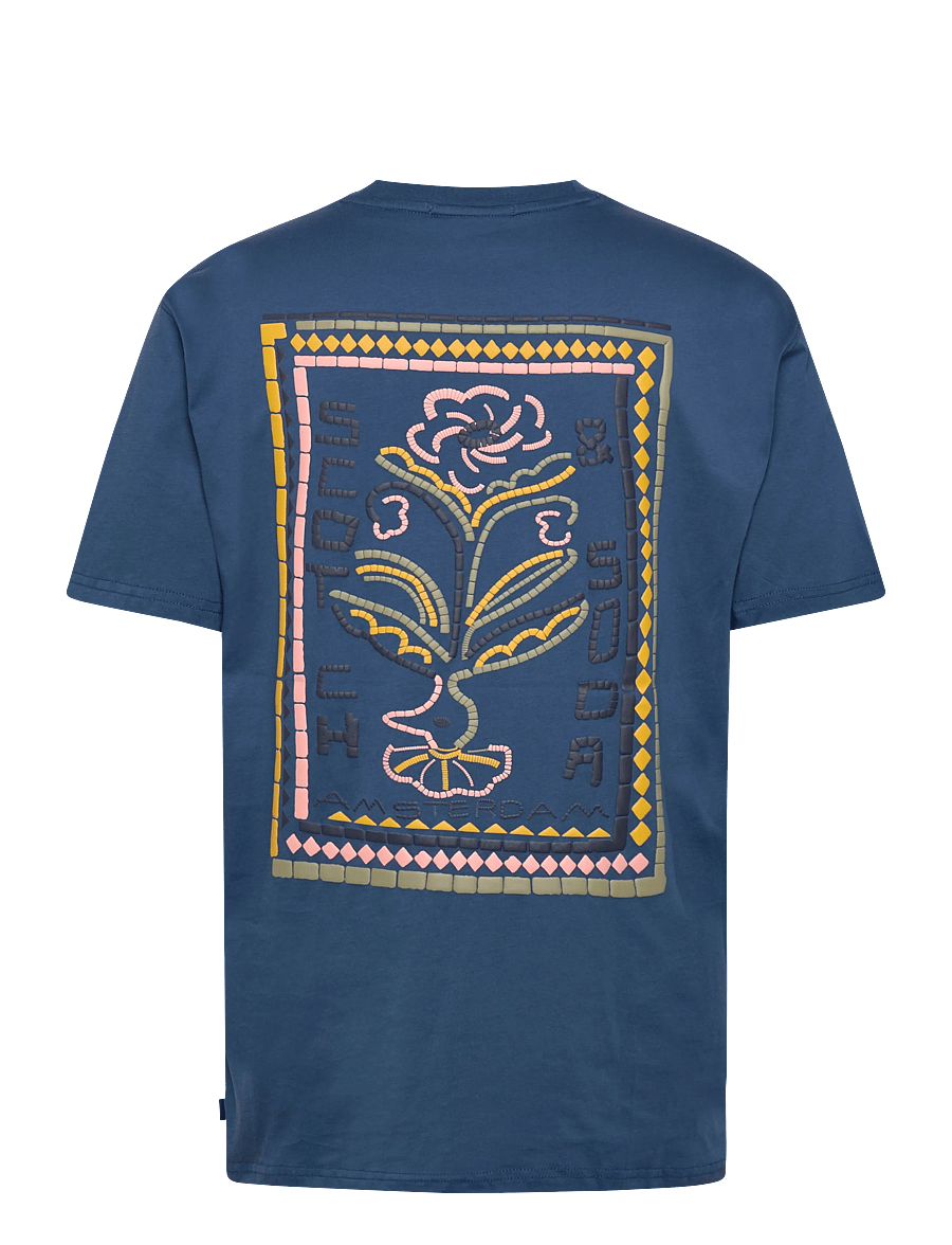 Scotch & Soda - Front and back artwork relaxed-fit T-shirt - kurzärmelige t-shirts - ensign blue - 2