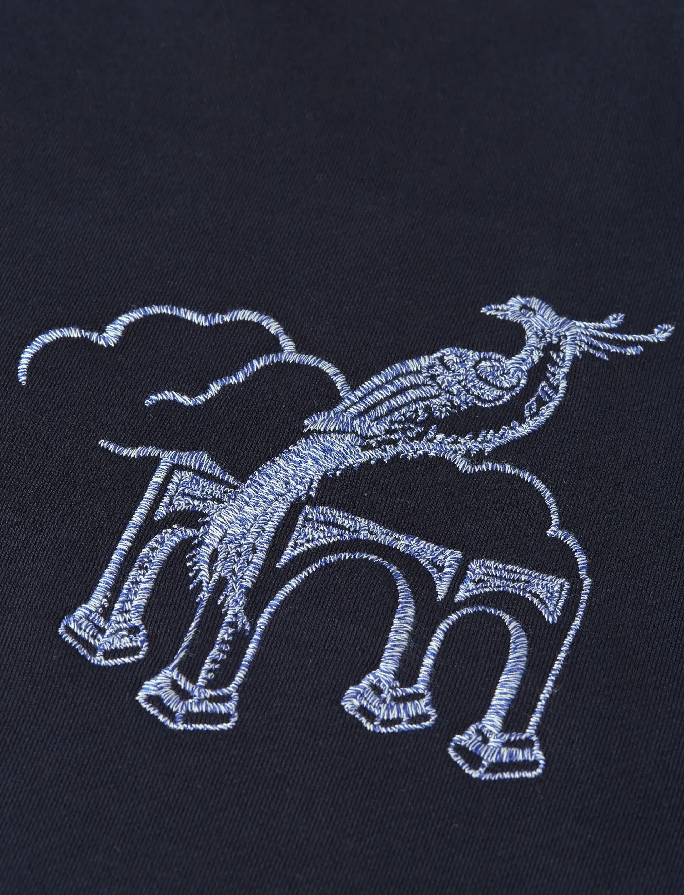 Scotch & Soda - Delfts Blauw embroidered relaxed-fit sweatshirt - sweats - sky captain - 2