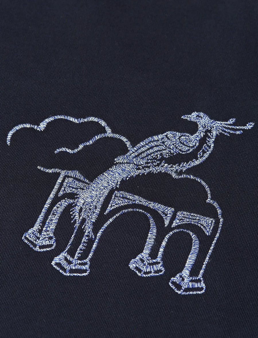 Scotch & Soda - Delfts Blauw embroidered relaxed-fit sweatshirt - sweats - sky captain - 2