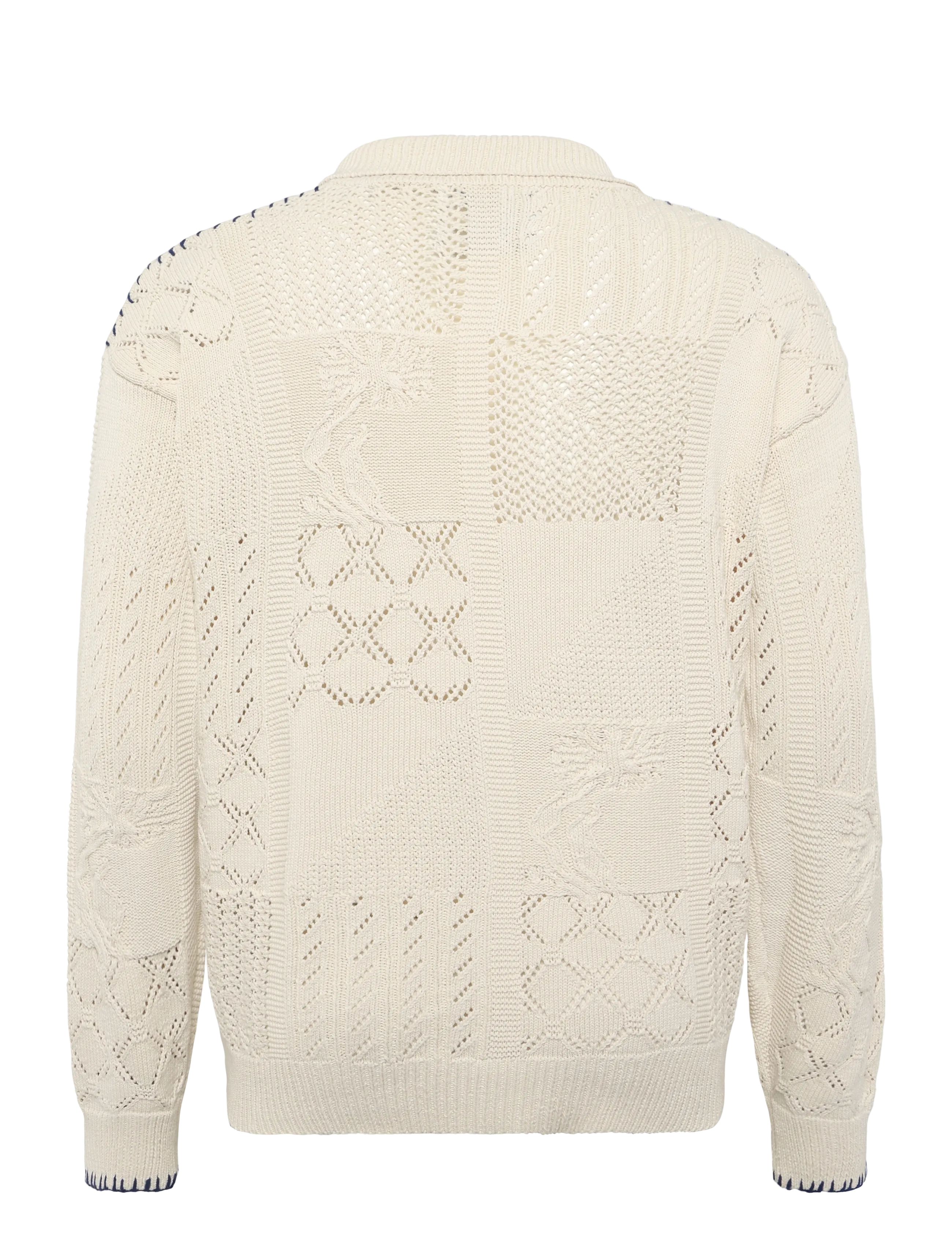 Scotch & Soda - Multi stitch knitted cardigan - kardiganid - eggnog - 2