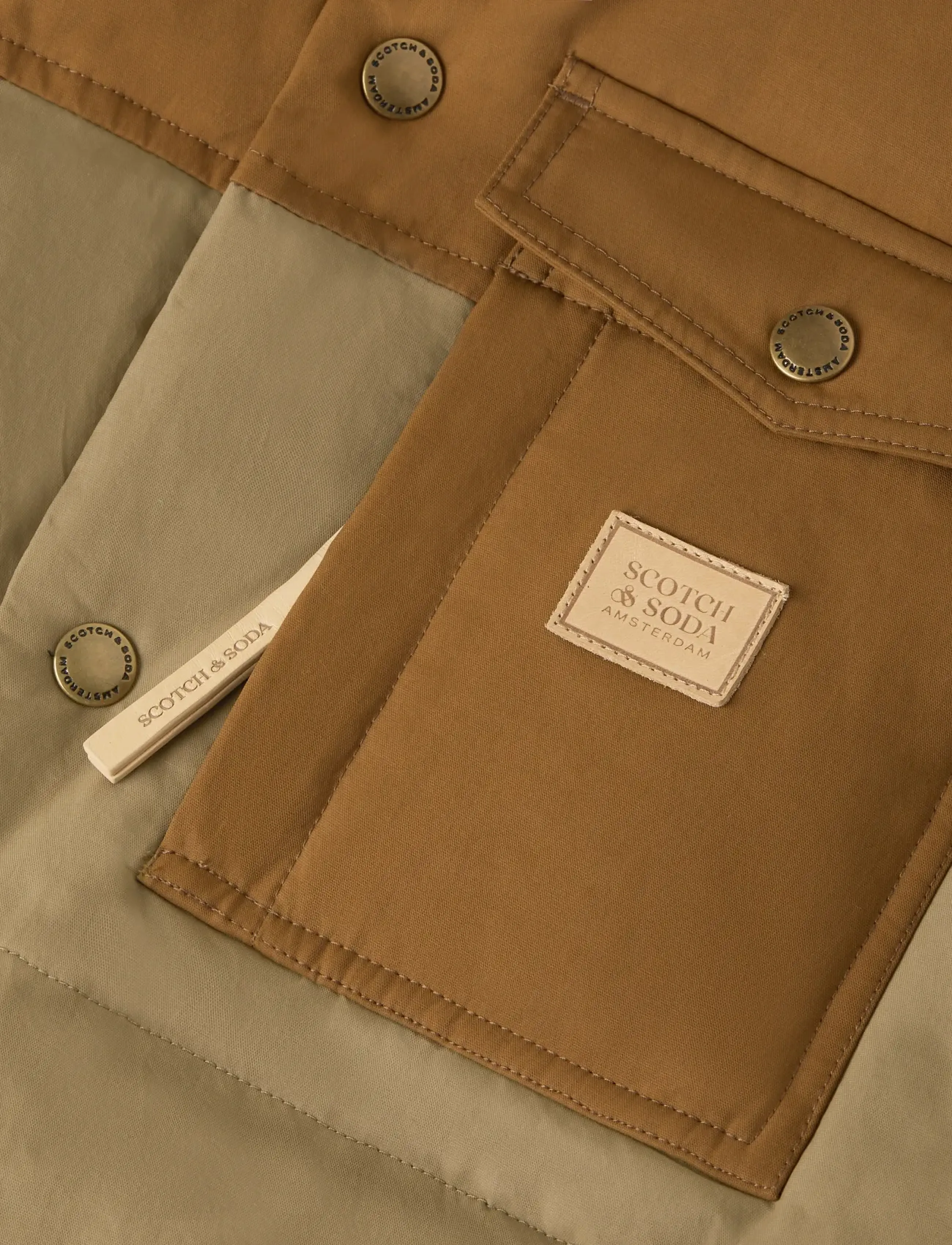 Scotch & Soda - Hooded puffer jacket - höstjackor - walnut - 2