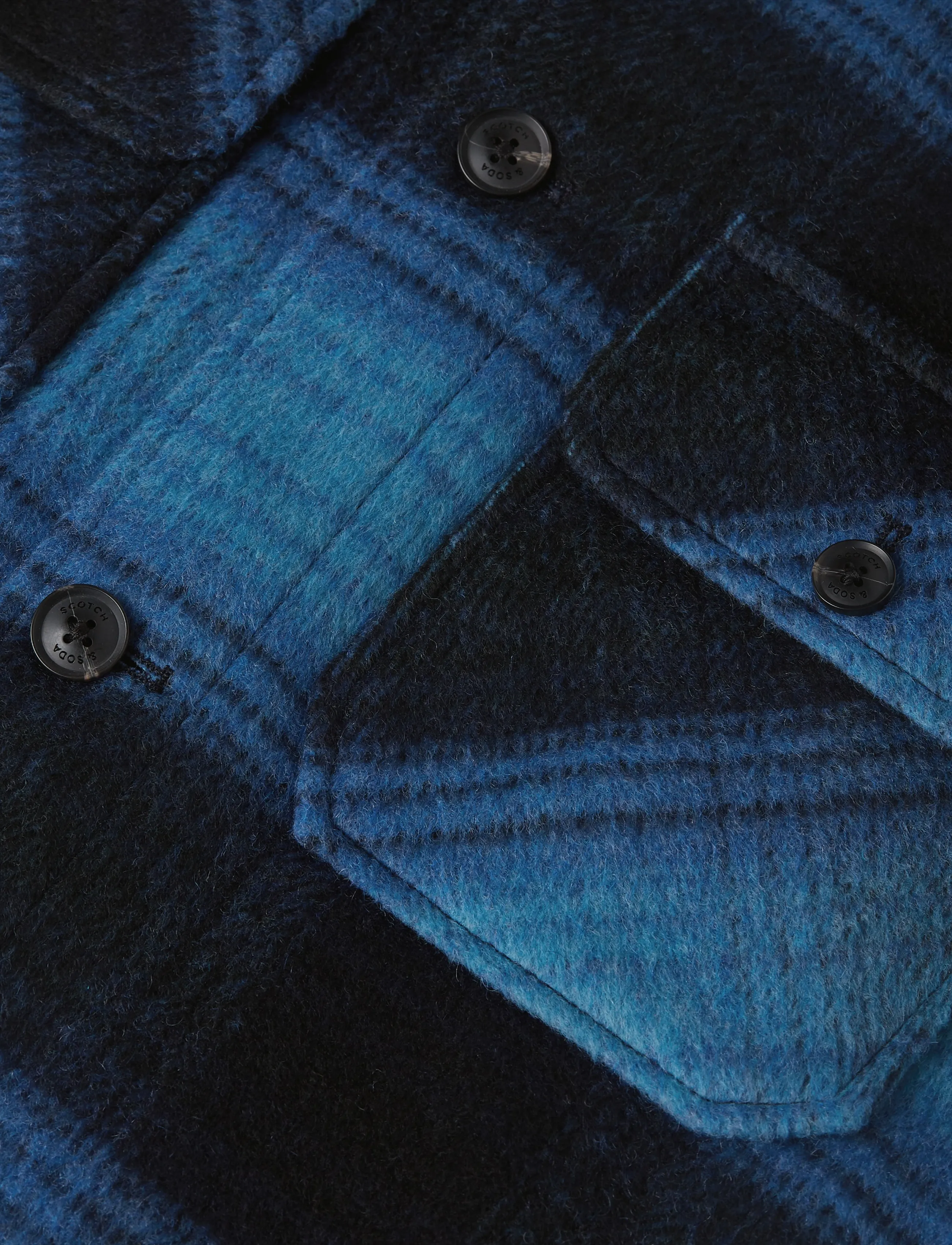 Scotch & Soda - Checked overshirt - jakker - sky captain check - 2