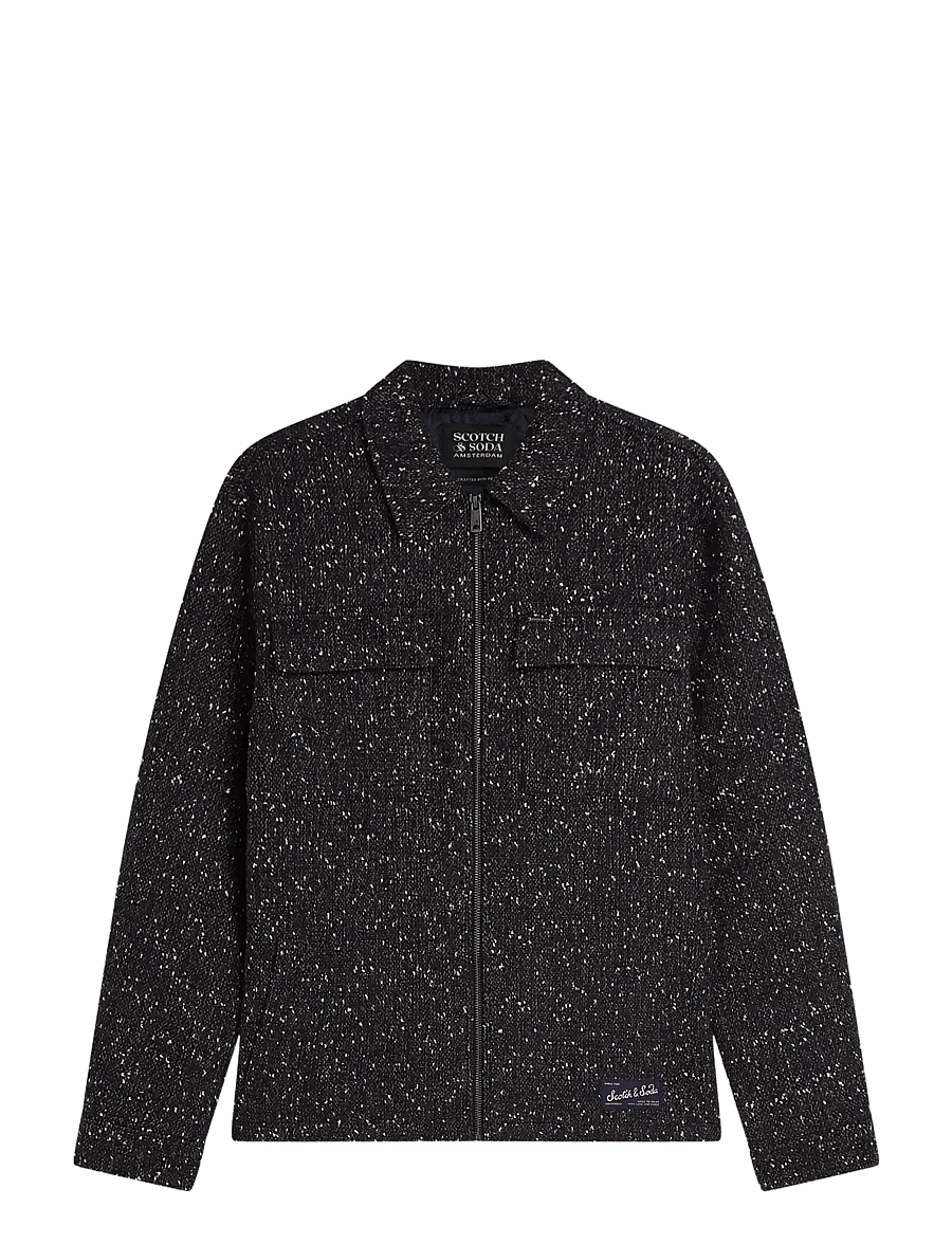 Scotch & Soda - Tailored wool-blend tweed jacket - winterjacken - sky captain melange - 0