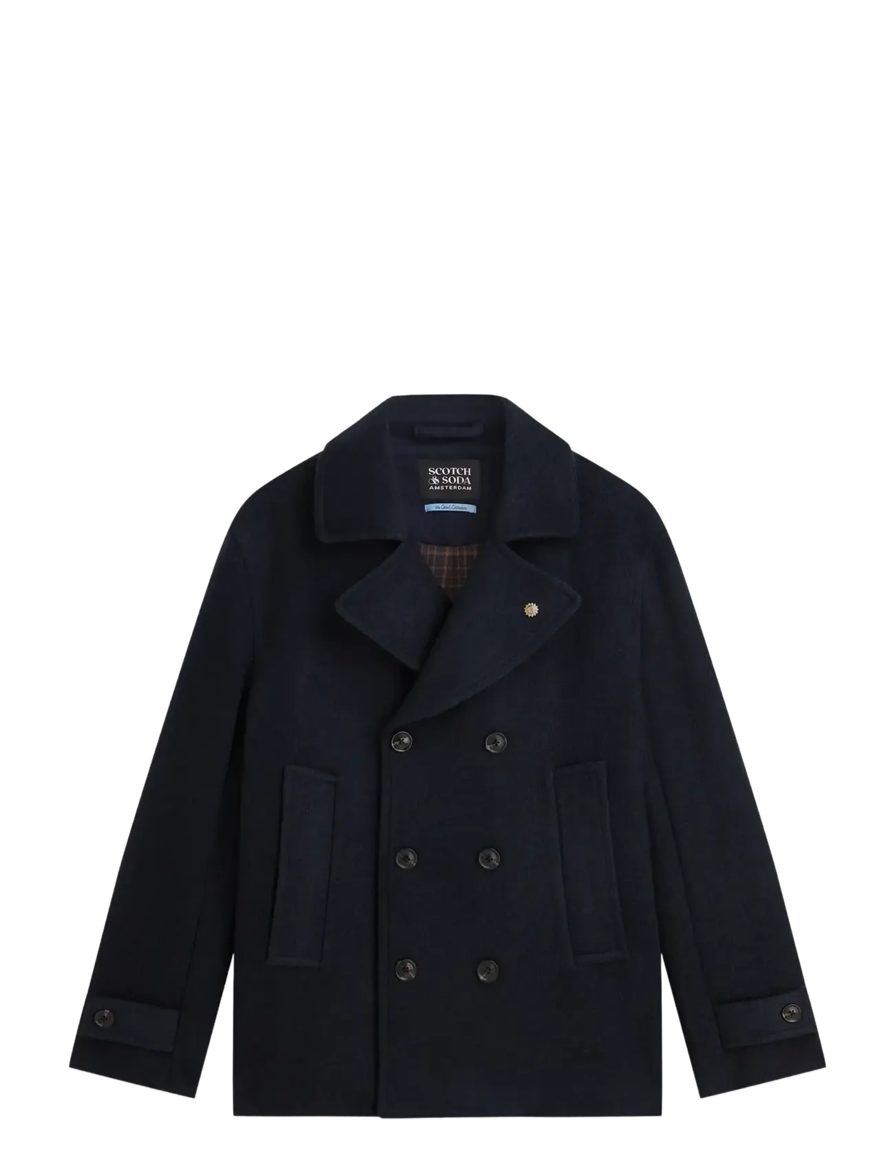 Scotch & Soda Wool-blend peacoat - Scotch & Soda - SKY CAPTAIN / navy