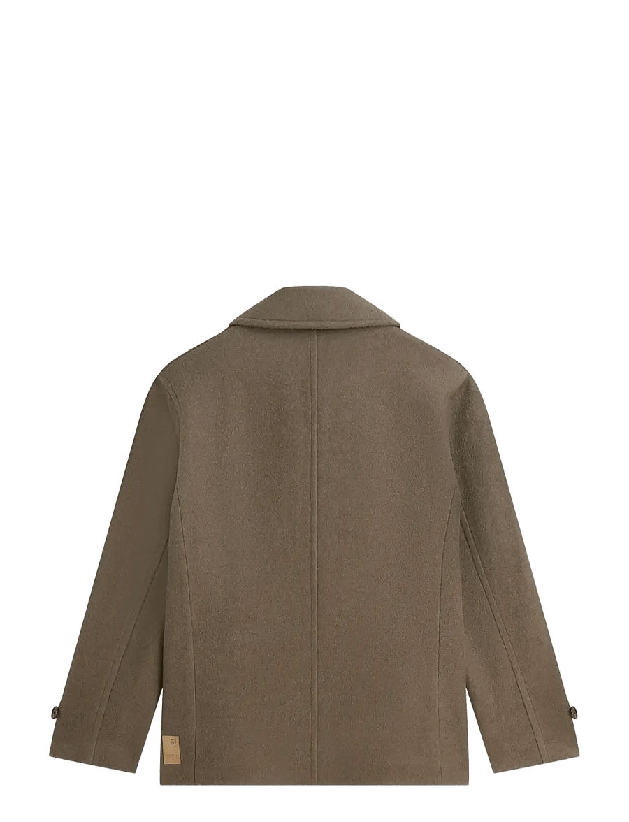 Scotch & Soda - Wool-blend peacoat - winterjacken - walnut - 1
