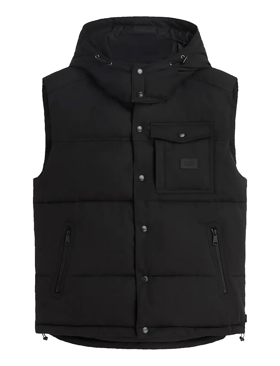 Scotch & Soda - Hooded puffer vest - veste - meteorite - 0