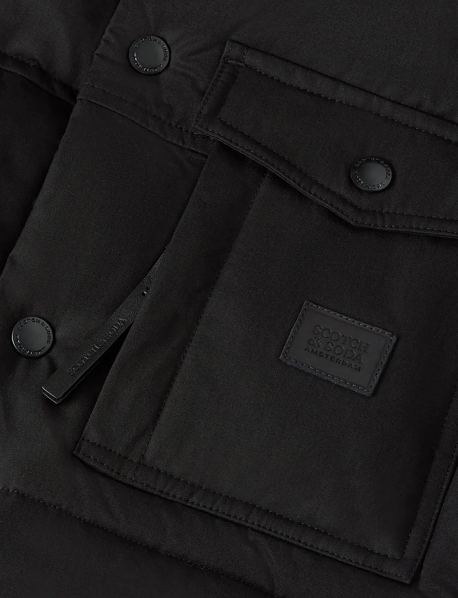 Scotch & Soda - Hooded puffer vest - veste - meteorite - 2