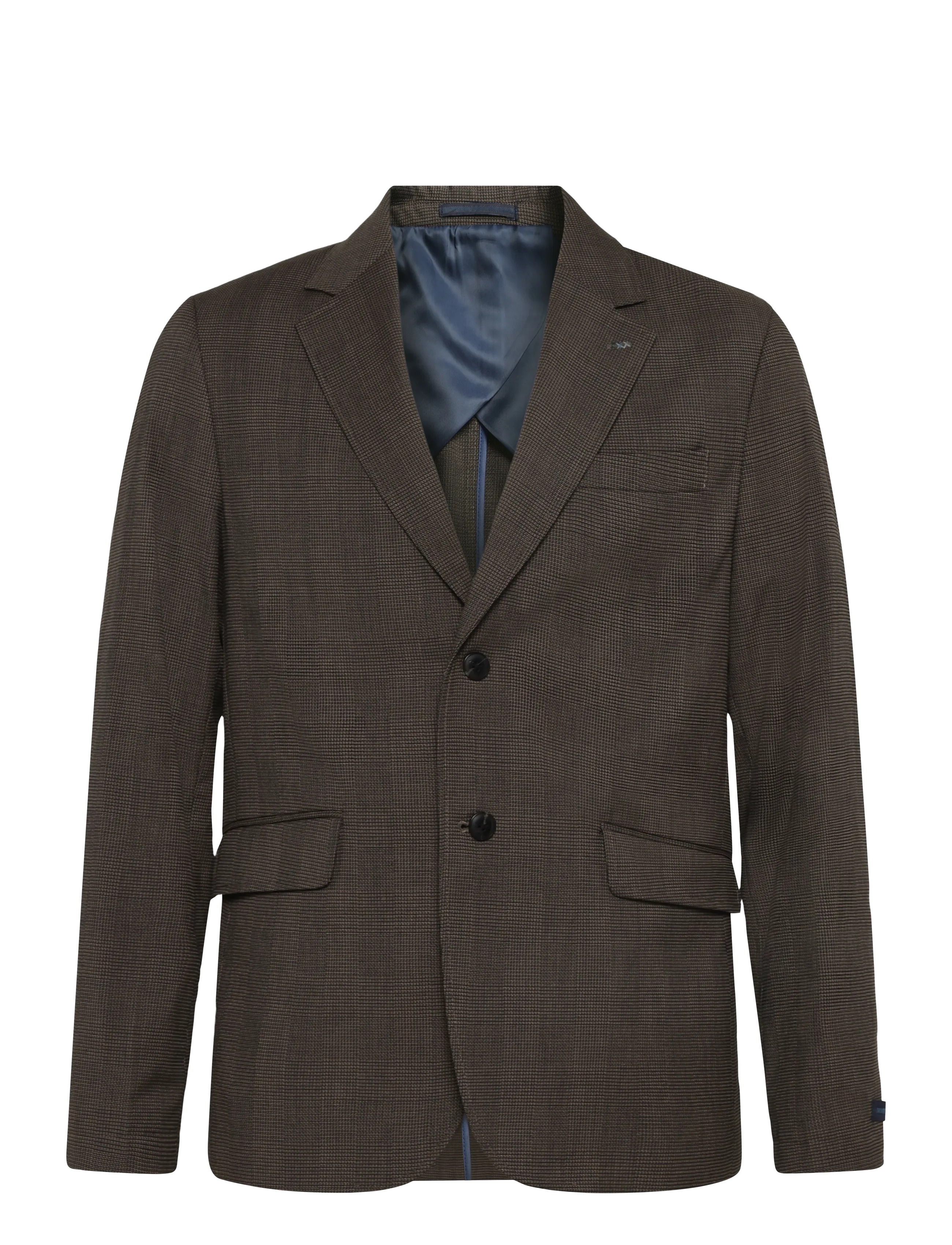 Scotch & Soda Tate unconstructed yarn-dyed regular-fit blazer - Peoriided - DIJON CHECK / brown