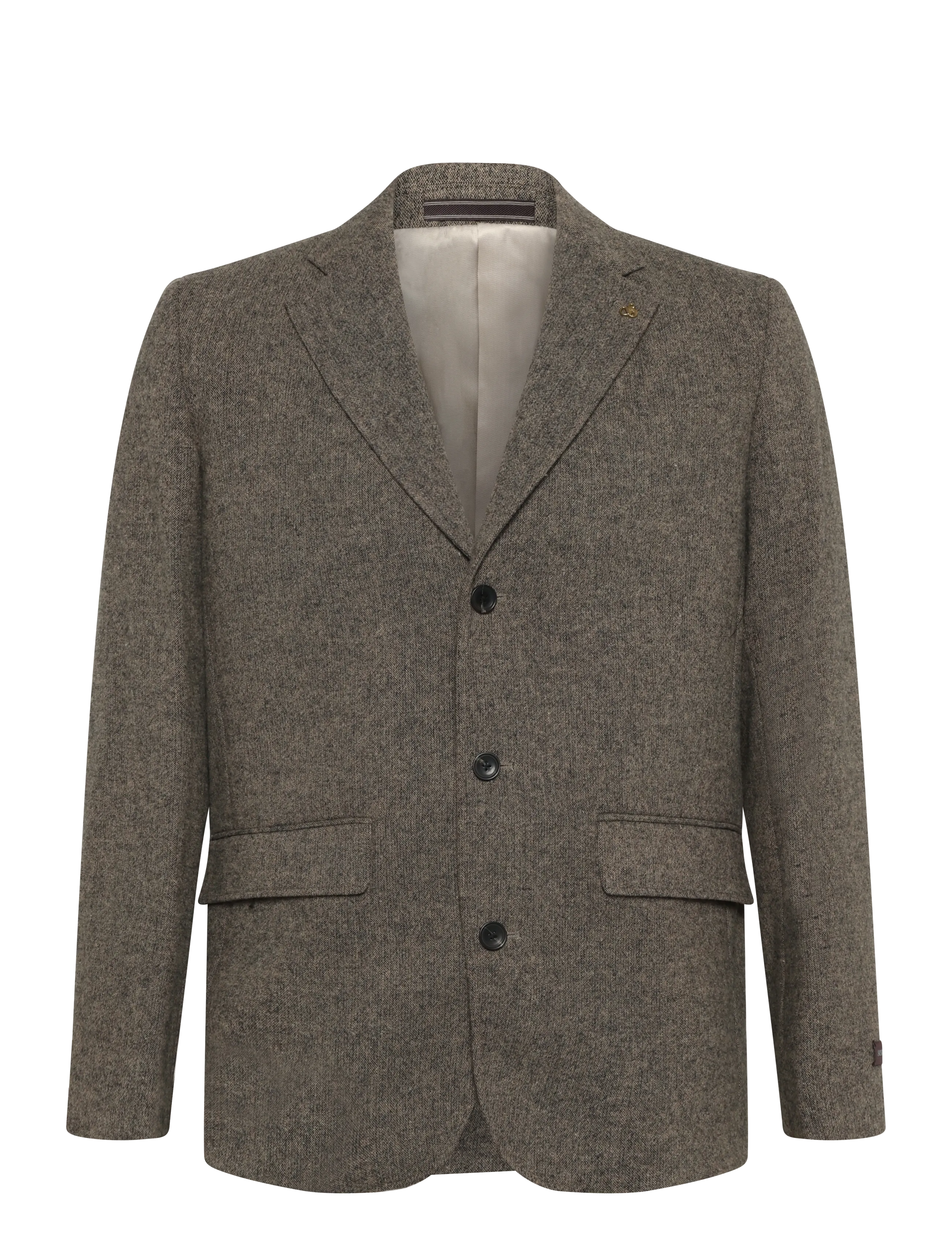 Scotch & Soda Austin wool-blend relaxed-fit blazer - Peoriided - METEORITE MELANGE / grey