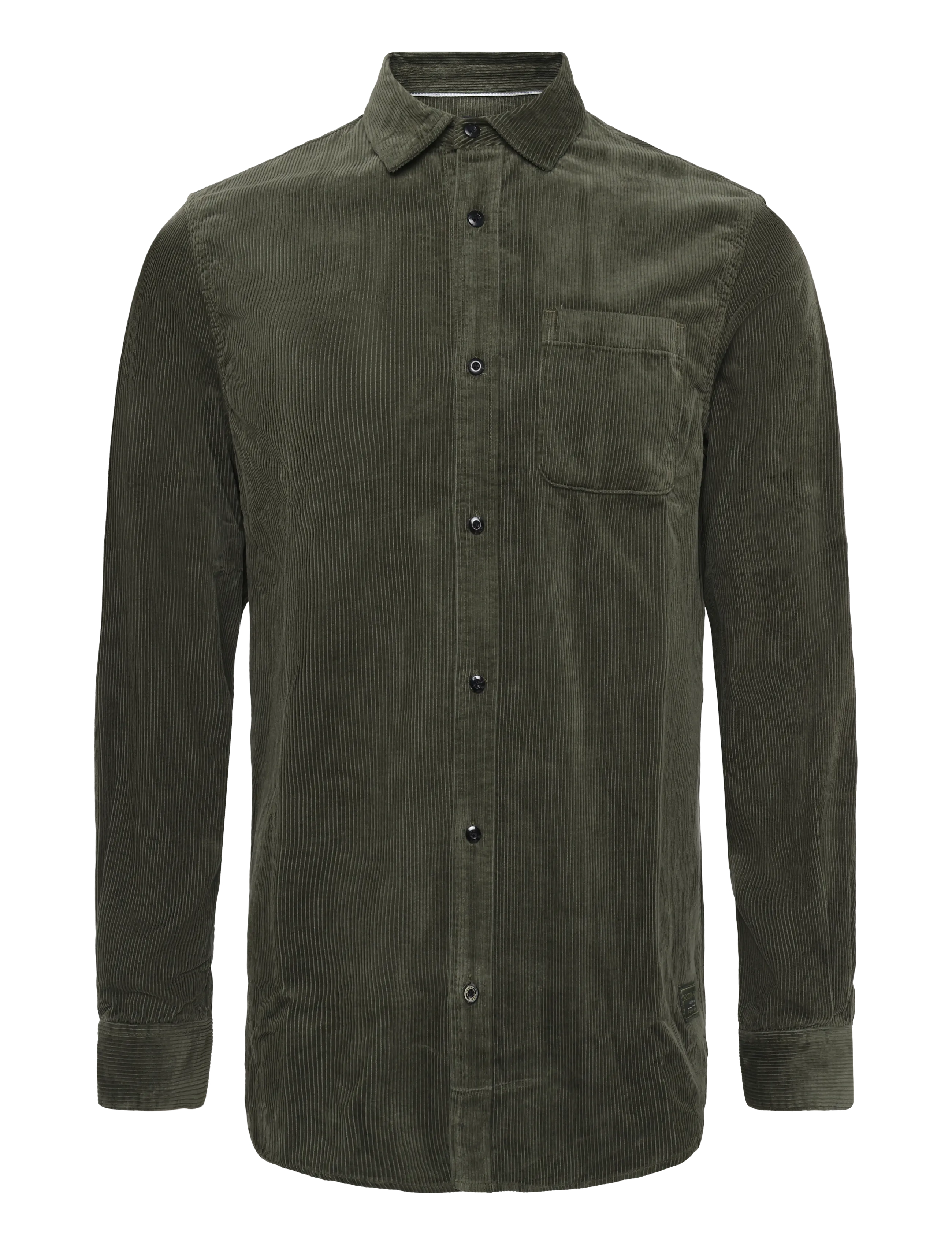 Scotch & Soda Corduroy regular-fit shirt - Clothing - FOREST NIGHT / green