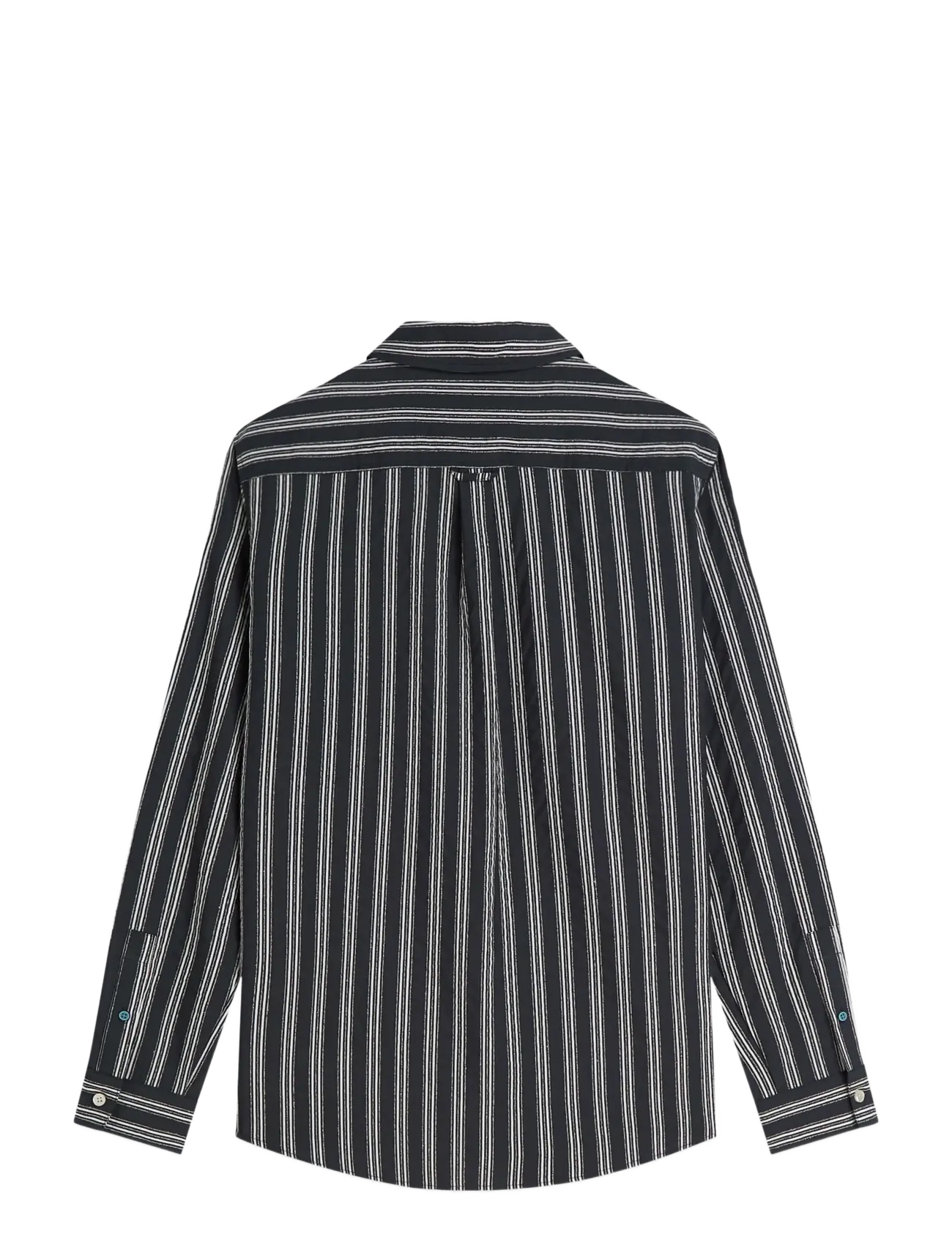 Scotch & Soda - Textured striped regular-fit shirt - stribede skjorter - sky captain stripe - 1