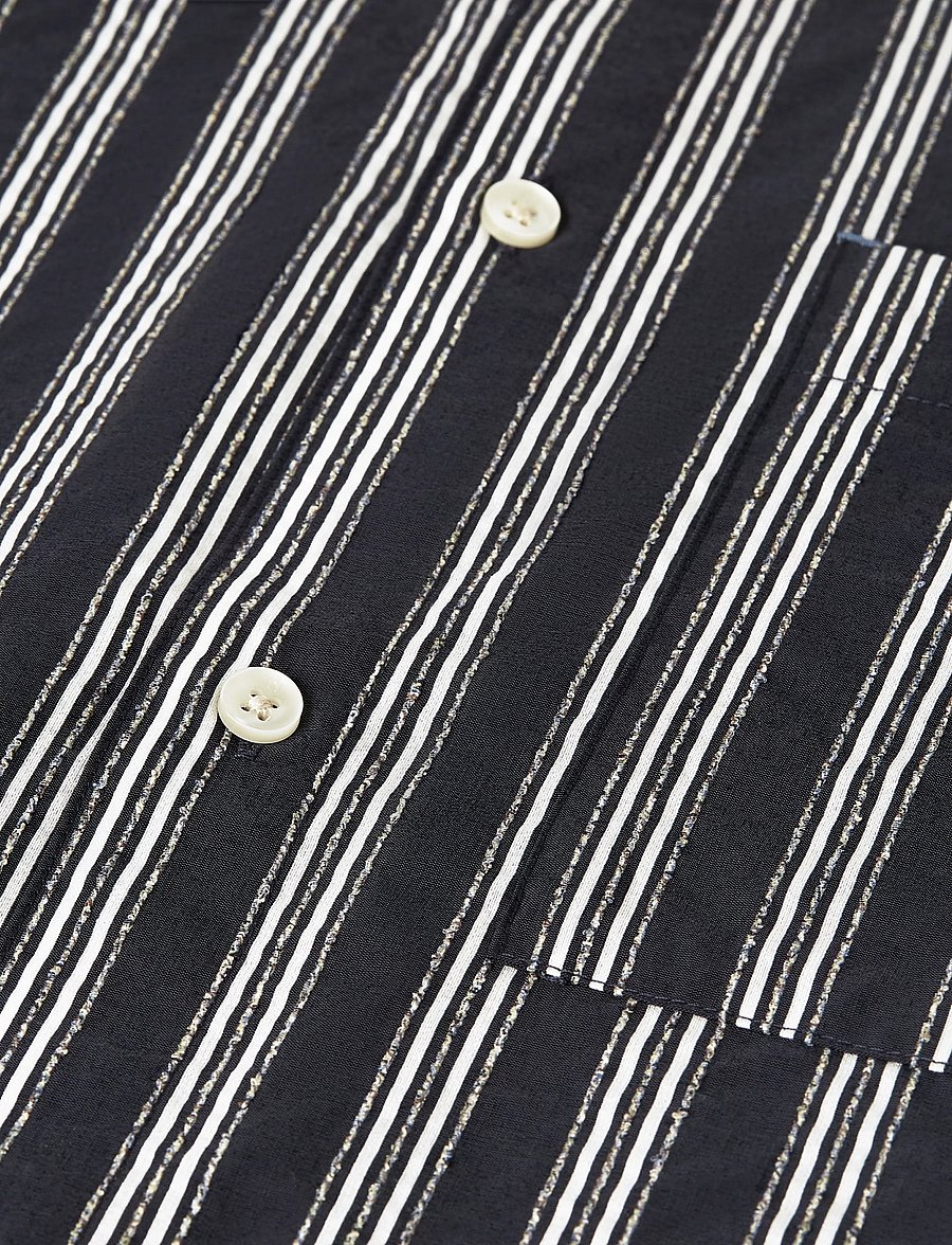 Scotch & Soda - Textured striped regular-fit shirt - stribede skjorter - sky captain stripe - 2