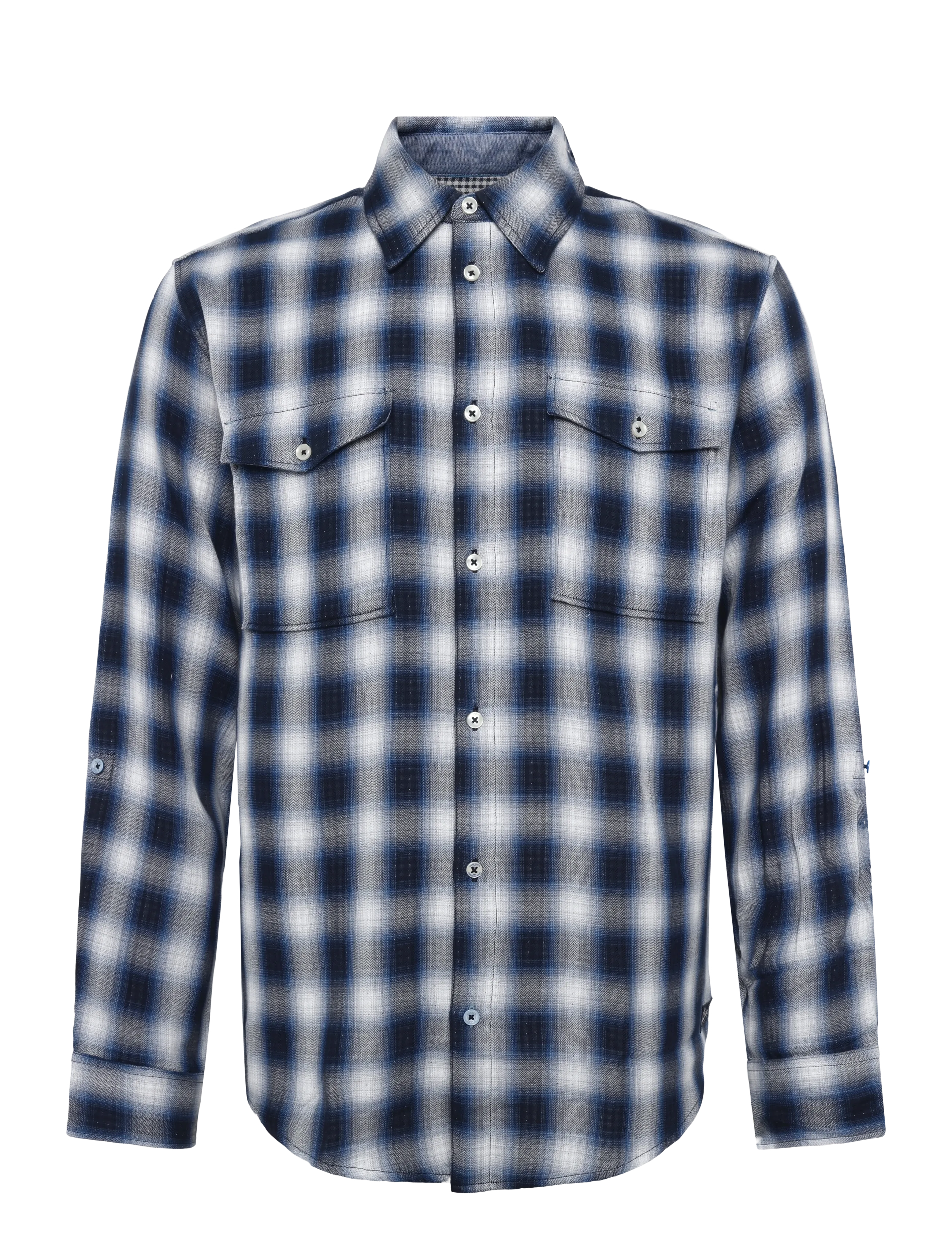 Scotch & Soda Double-faced check relaxed-fit shirt - Freizeithemden - SKY CAPTAIN CHECK / navy