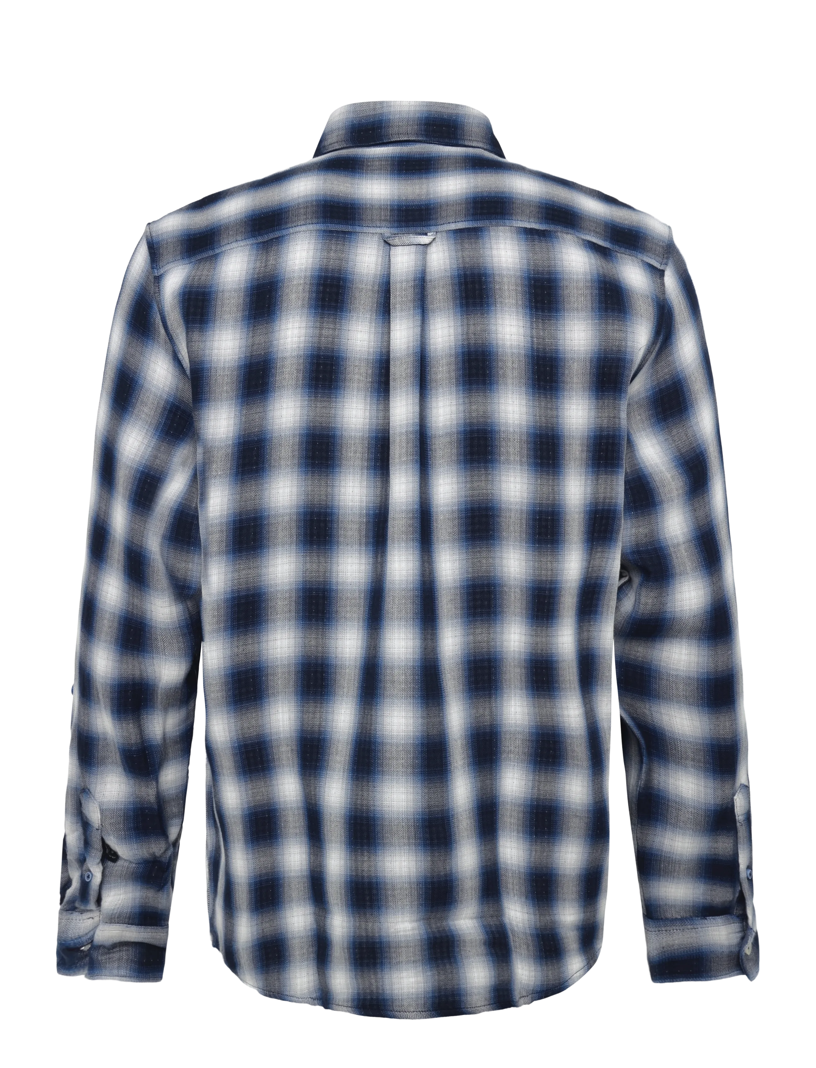 Scotch & Soda - Double-faced check relaxed-fit shirt - sky captain check - 1