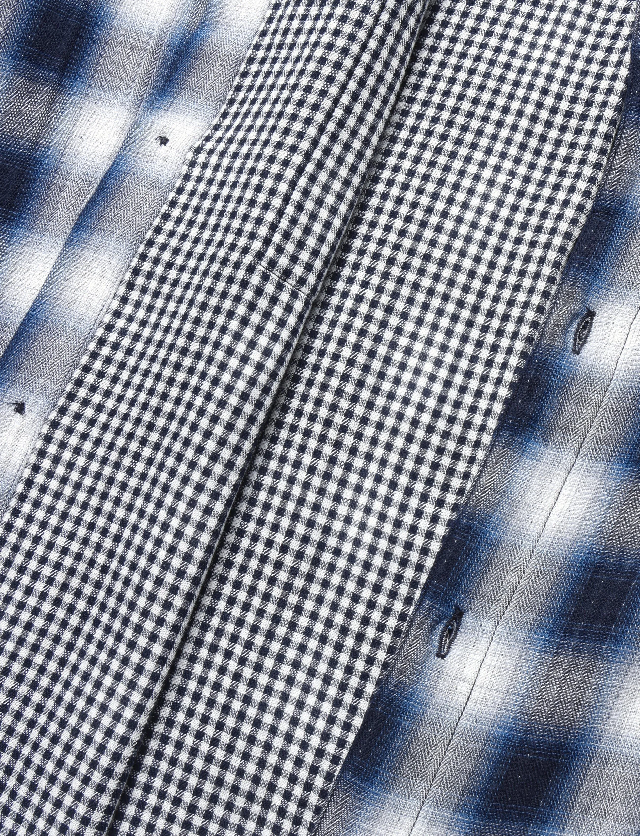 Scotch & Soda - Double-faced check relaxed-fit shirt - sky captain check - 3