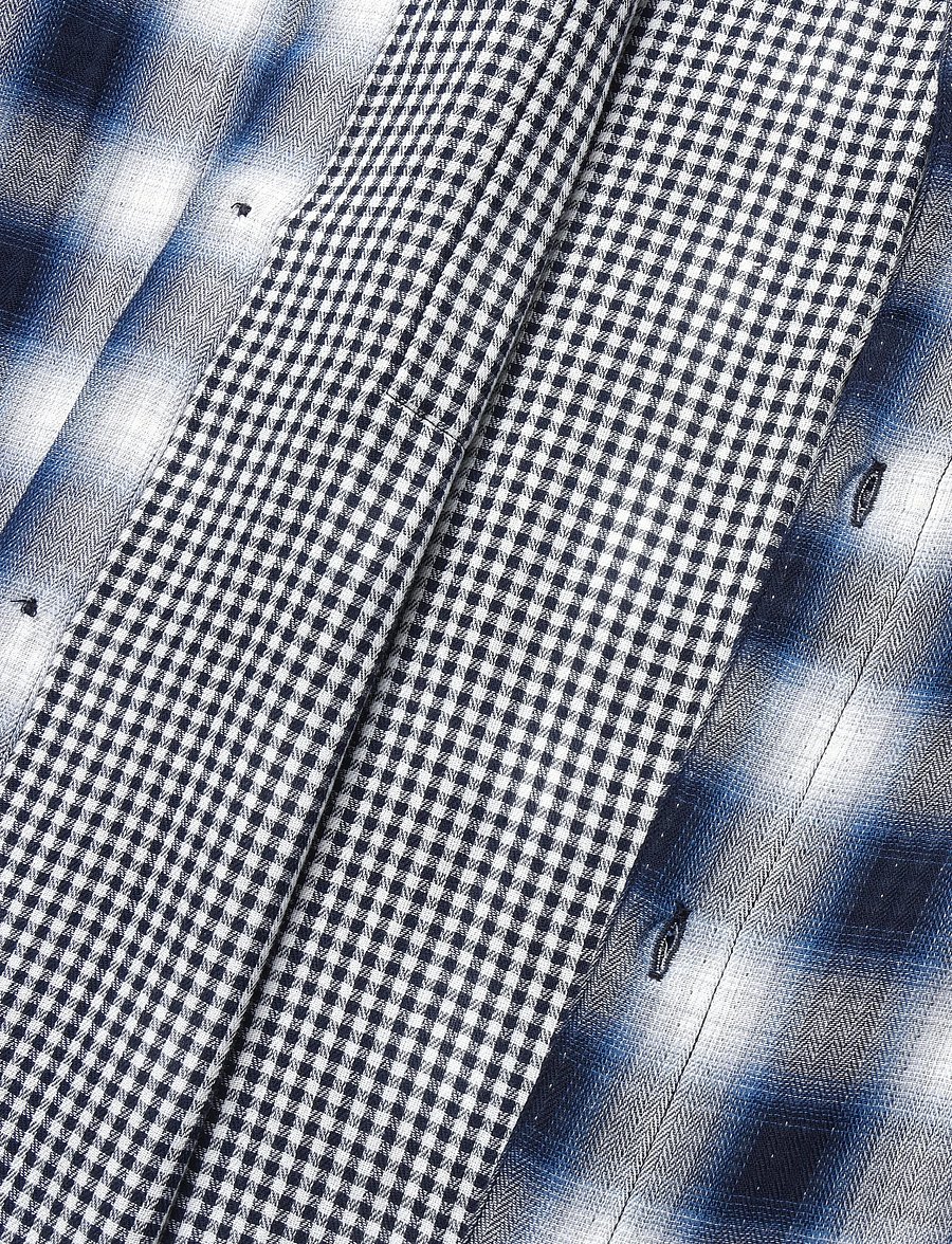 Scotch & Soda - Double-faced check relaxed-fit shirt - flannel shirts - sky captain check - 3