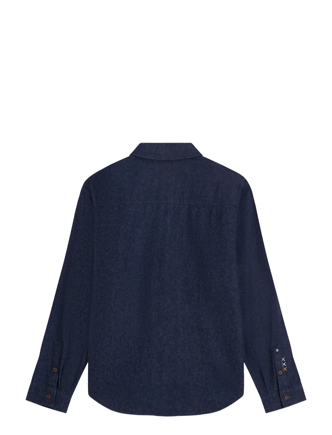 Scotch & Soda - Denim flannel relaxed-fit overshirt - flanellskjortor - indigo - 1