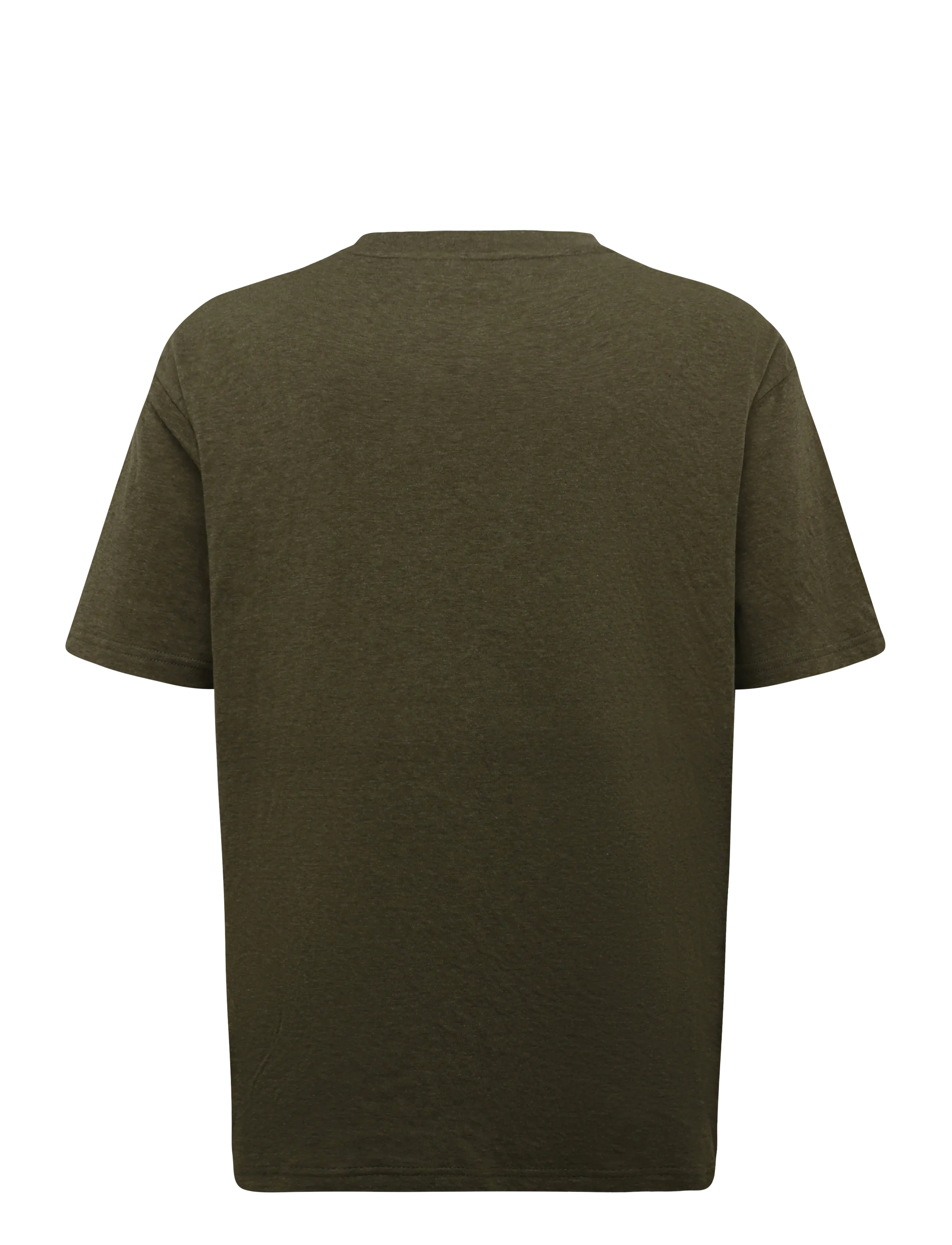 Scotch & Soda - Bonded chest pocket and artwork relaxed-fit T-shirt - dark forest melange - 1
