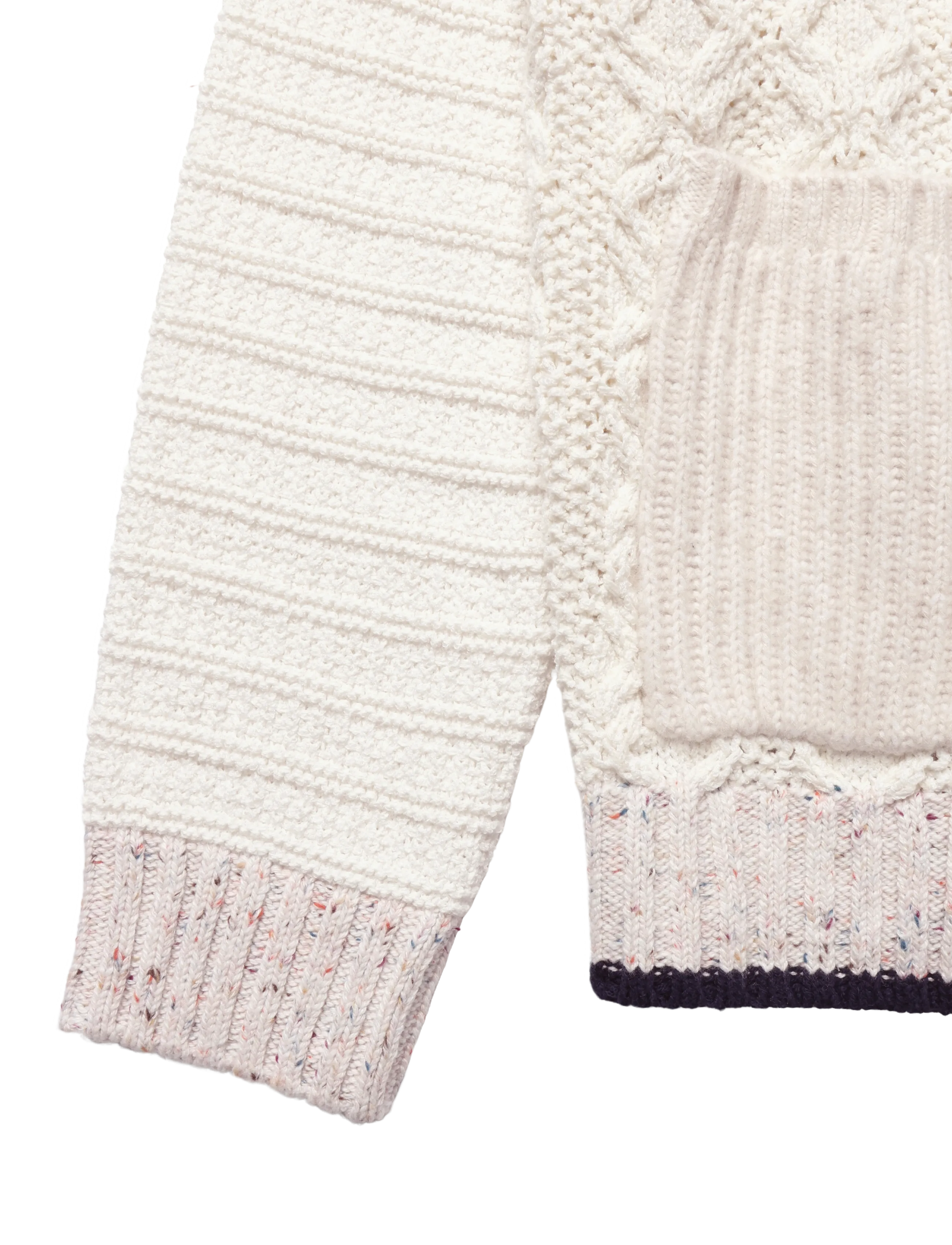 Scotch & Soda - Multi-yarn loose-fit cardigan - cardigans - eggnog - 3